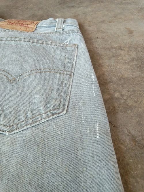 Levi's × Vintage 80s Vintage Levis 501 Jeans Made In USA 31x27 Size US 31 - 4 Thumbnail