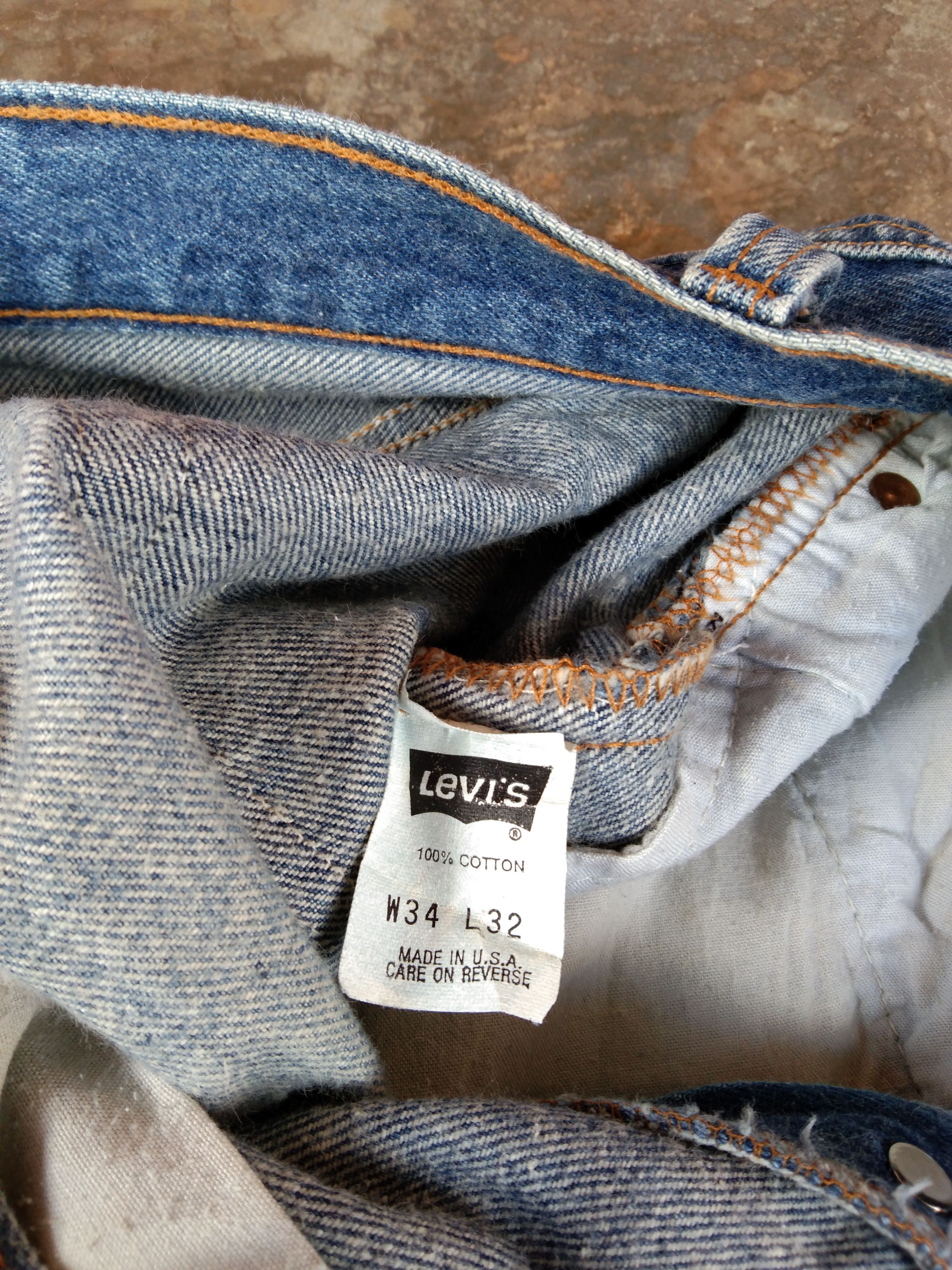 Levi's × Vintage 90s Vintage Levis 501 Made In USA Distressed Jeans 32x30 Size US 32 / EU 48 - 9 Thumbnail