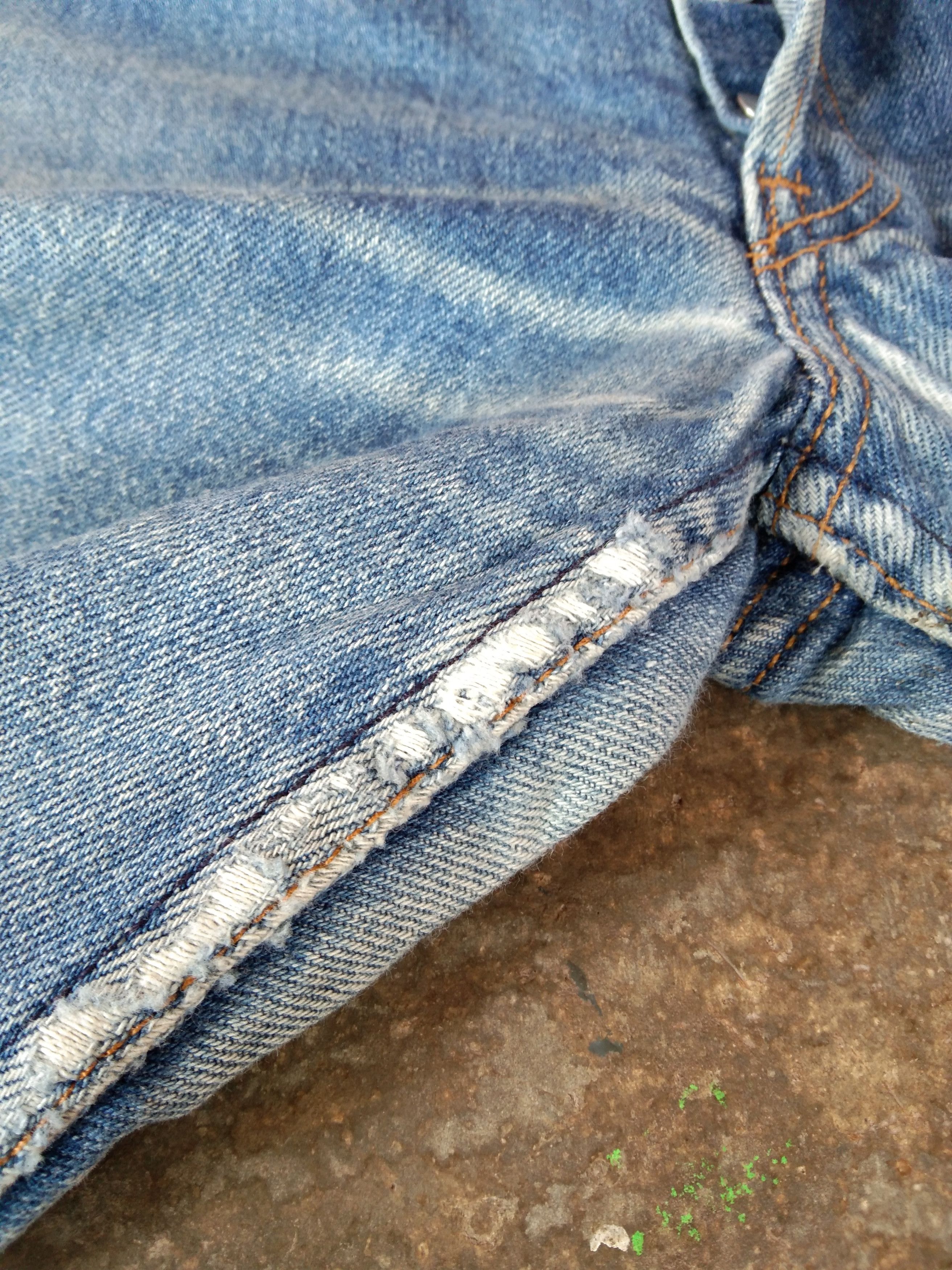 Levi's × Vintage 90s Vintage Levis 501 Made In USA Distressed Jeans 32x30 Size US 32 / EU 48 - 6 Thumbnail