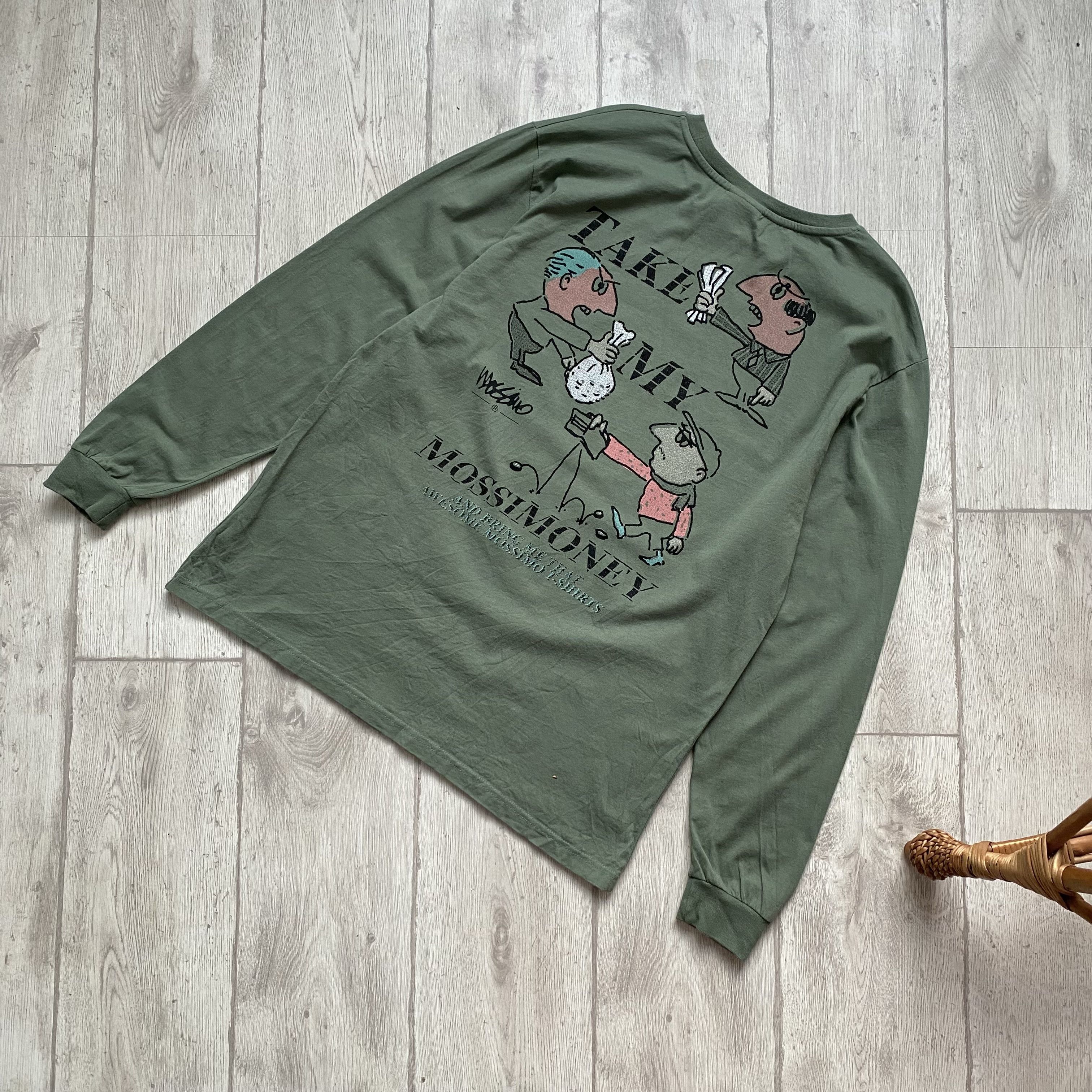 Mossimo Mossimo Boxy Longsleeve big print Tee Skater Surf Style Size US L / EU 52-54 / 3 - 1 Thumbnail