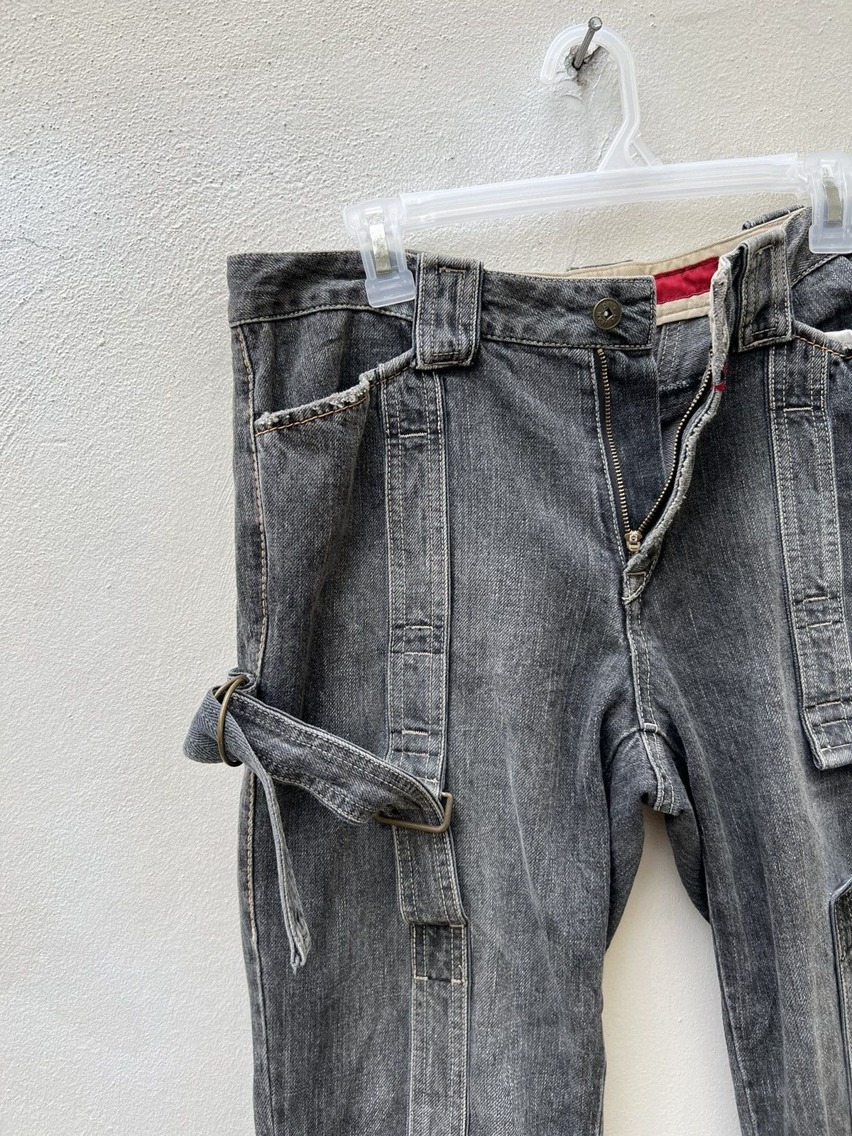 Marithe + Francois Girbaud × Vintage Vintage MFG Bondage Parachute Denim Jeans Size US 32 / EU 48 - 5 Thumbnail
