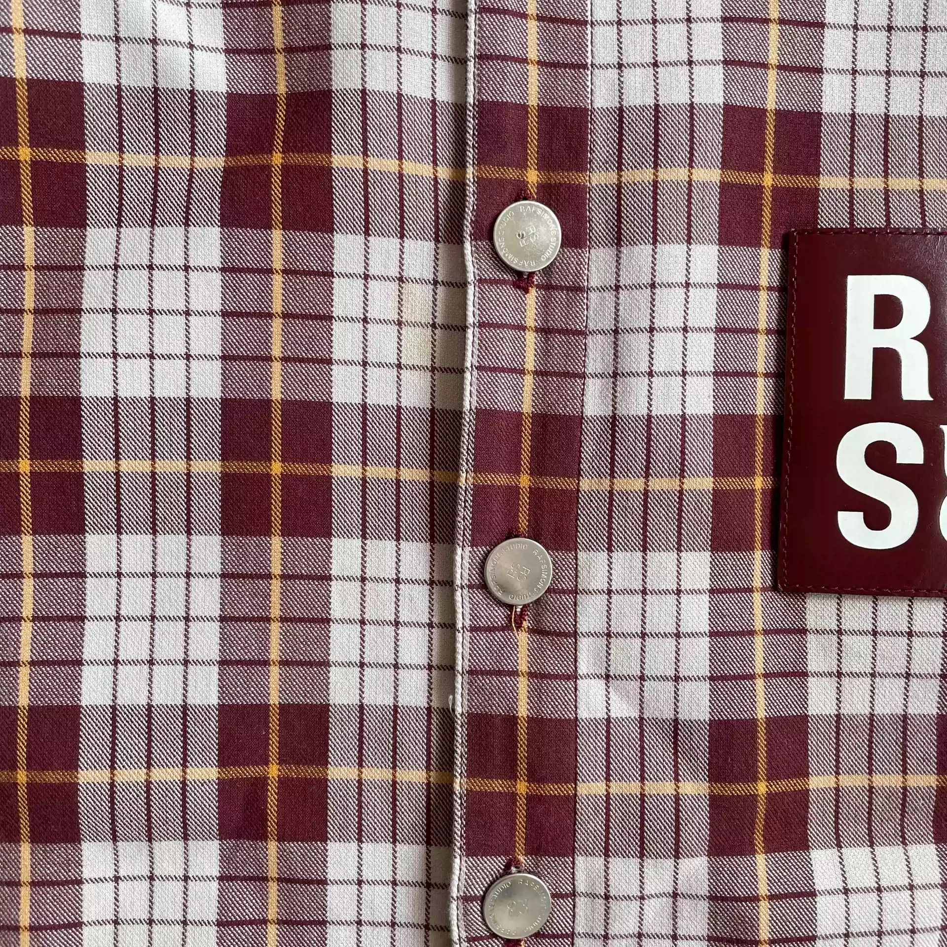 Raf Simons Raf Simons 18ss plaid leather shirt jacket Size US L / EU 52-54 / 3 - 7 Thumbnail