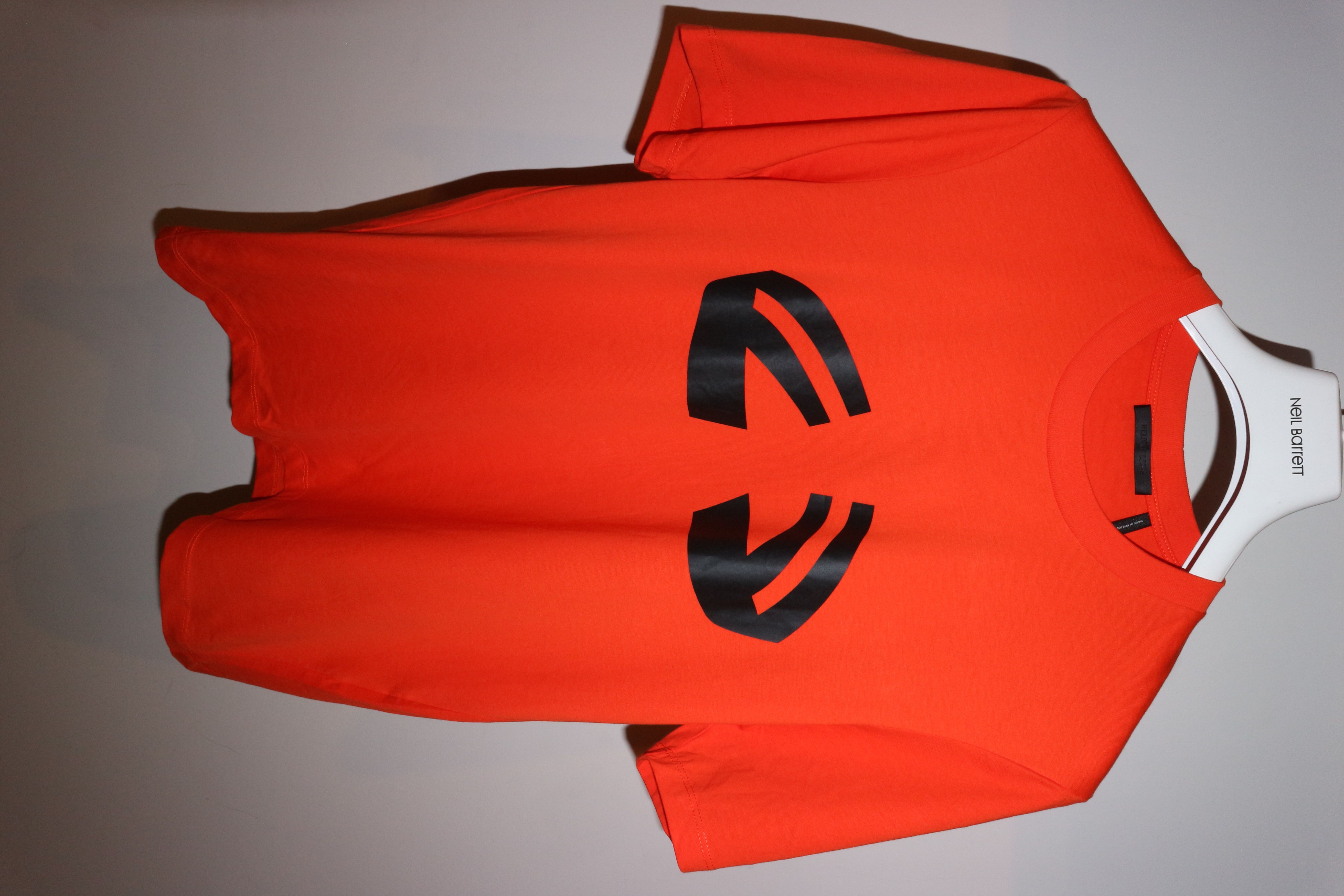 image of Helmut Lang Halloween Tshirt in Orange, Men's (Size Small)