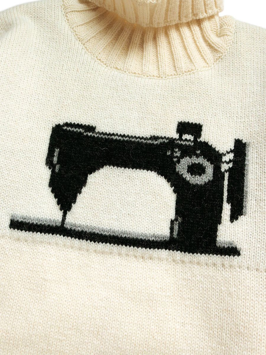 Kapital Kapital 5G High Neck Wool Sewing Machine Sweater Size US L / EU 52-54 / 3 - 4 Thumbnail