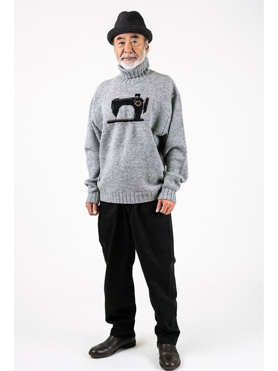 Kapital Kapital 5G High Neck Wool Sewing Machine Sweater Size US L / EU 52-54 / 3 - 8 Thumbnail