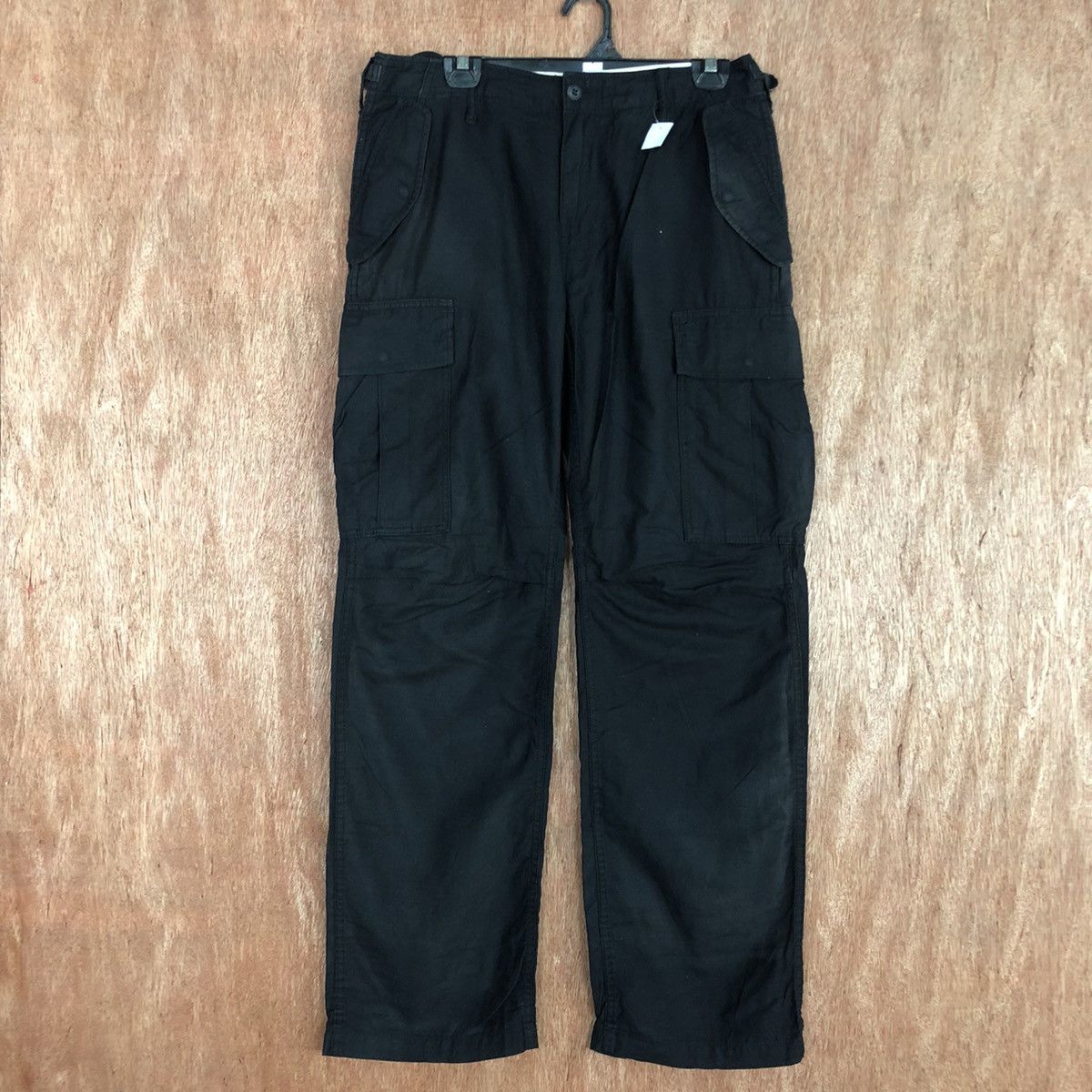 Japanese Brand DLL B.Smith Black Multipocket Cargo Pants #1651 Size US 31 - 1 Thumbnail
