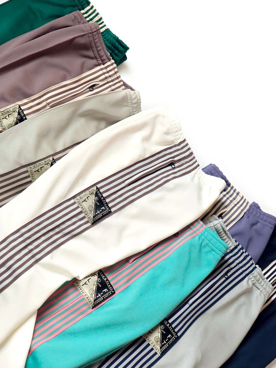 Kapital Kapital Smooth Jersey Stuntman Banner Stripe Trackpants Size US 32 / EU 48 - 2 Thumbnail
