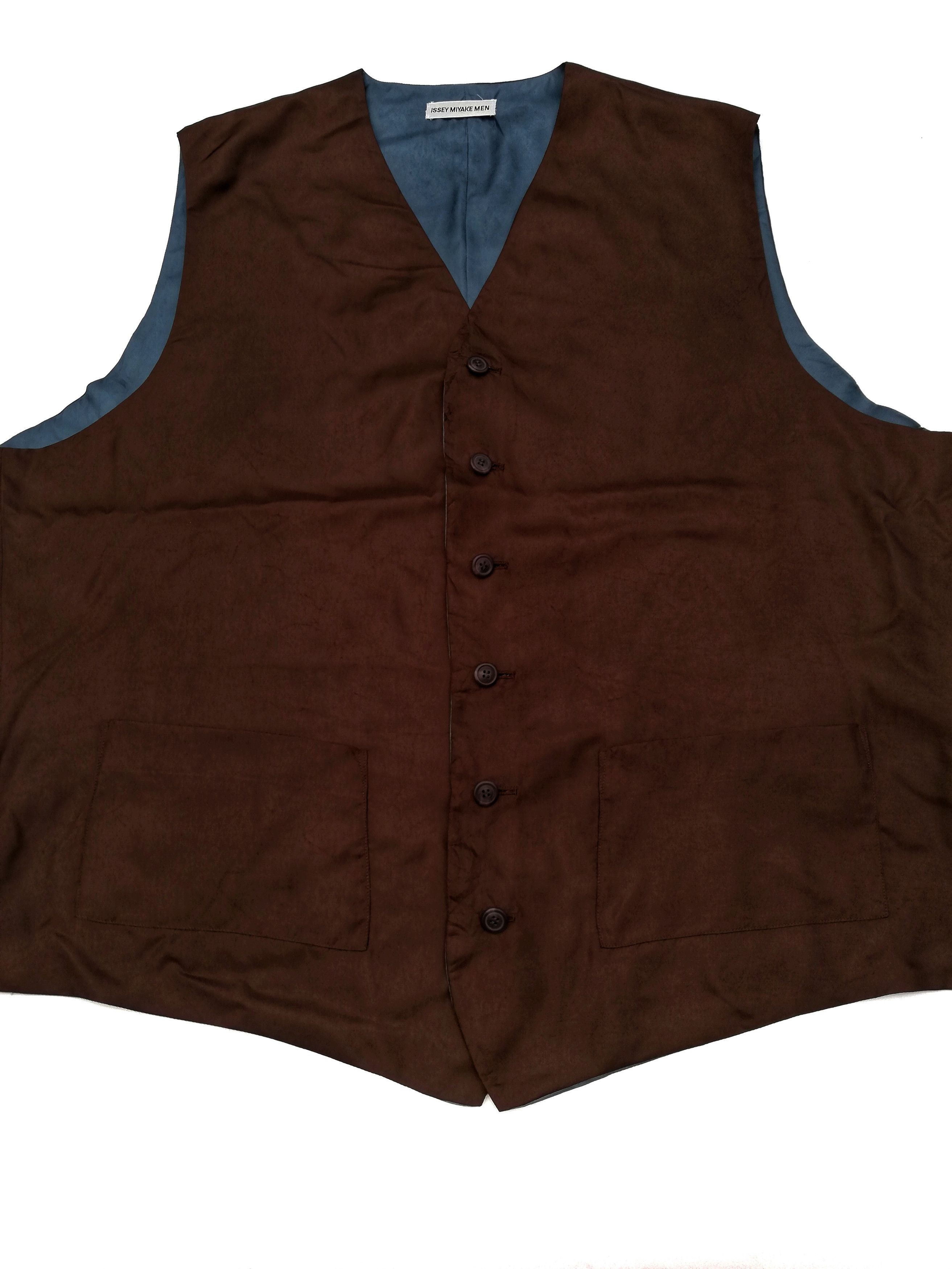Issey Miyake 🔥Issey Miyake Men Oversized Vest Polyester Riversible🔥 Size US XL / EU 56 / 4 - 2 Thumbnail