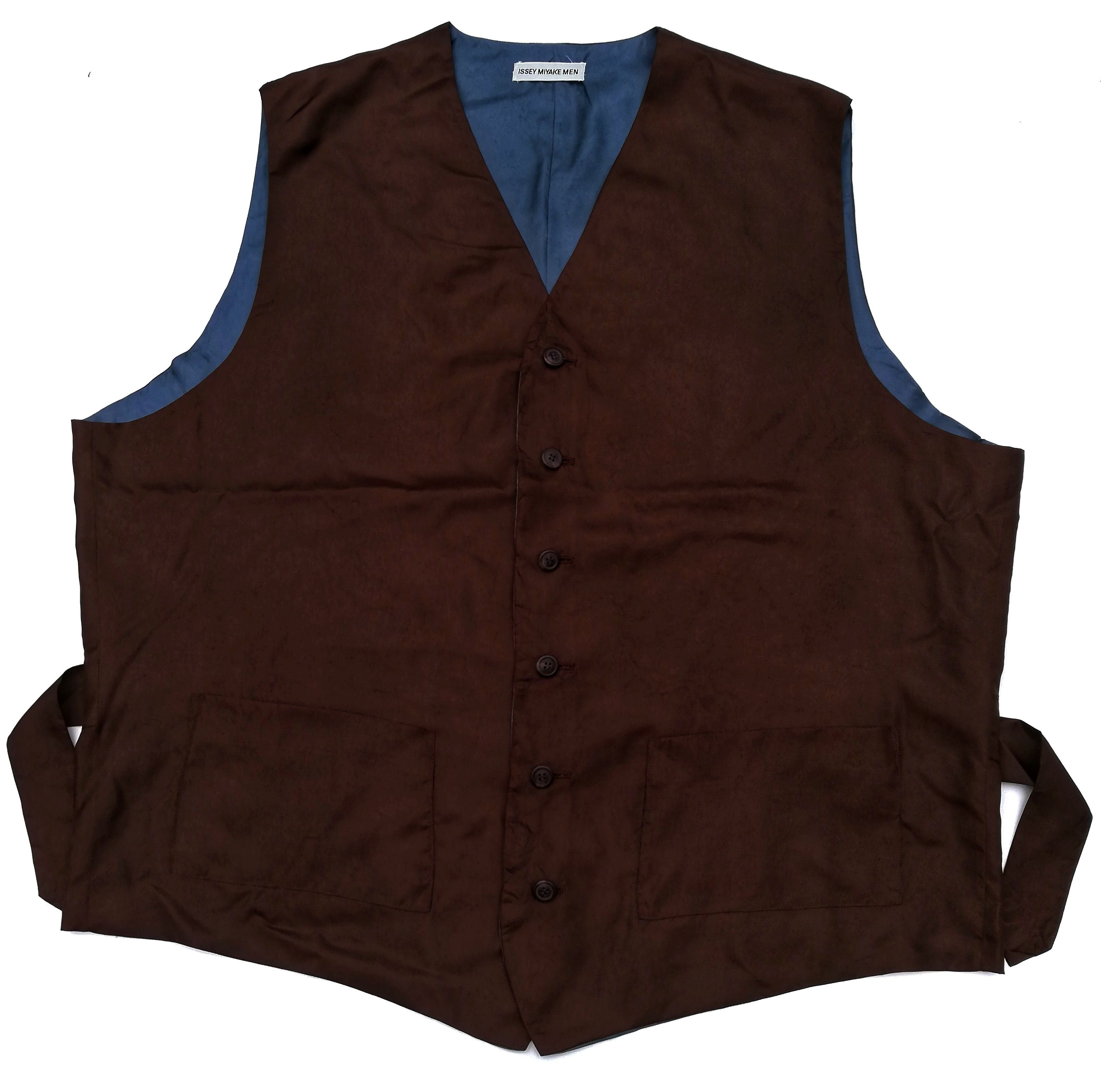 Issey Miyake 🔥Issey Miyake Men Oversized Vest Polyester Riversible🔥 Size US XL / EU 56 / 4 - 1 Thumbnail