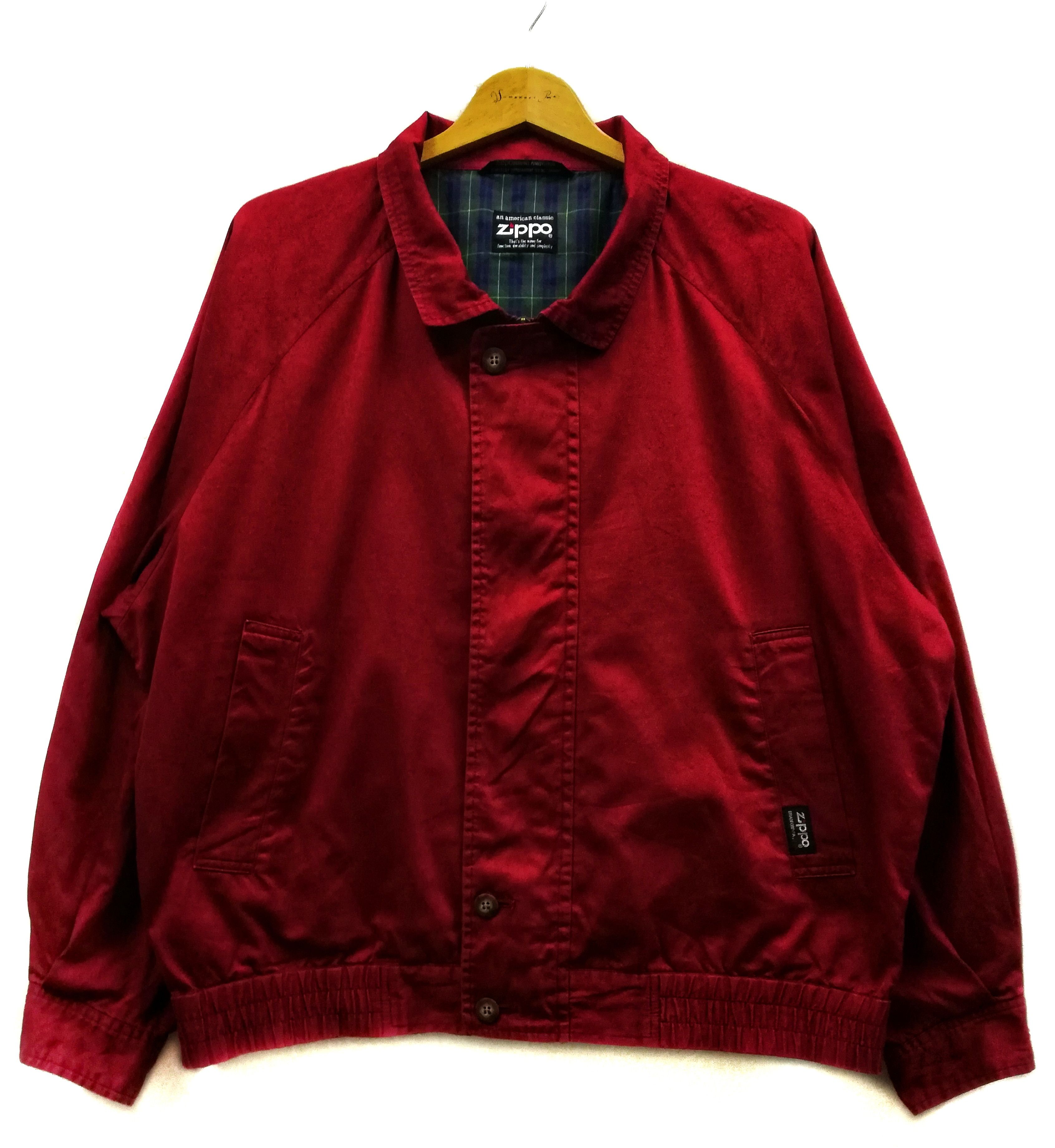 image of Zippo Red Amazing Depalma Workwear Zipper Jacket, Men's (Size Large)