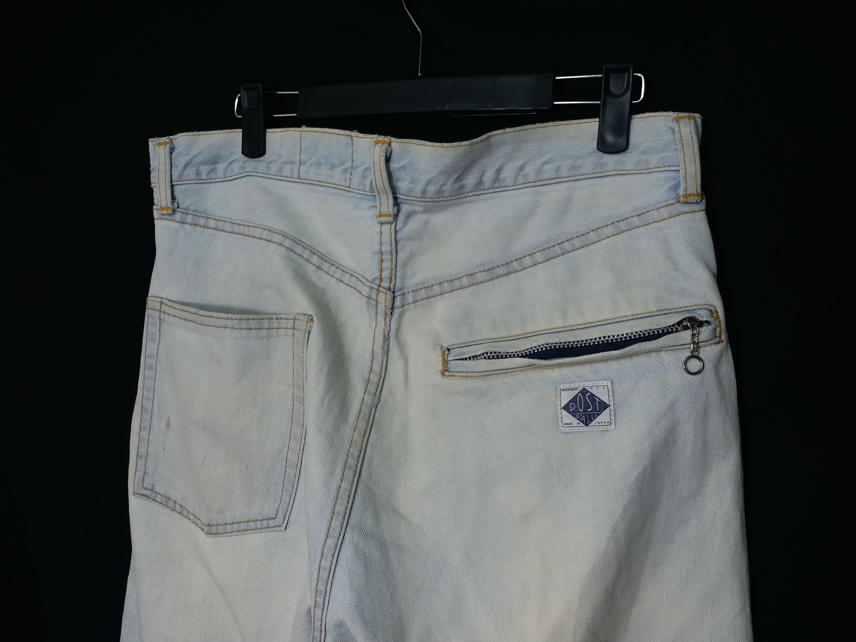 Post Overalls ❌SUMMER SALE❌Distressed Rusty Jeans Post Overall Japan33 Size US 33 - 3 Thumbnail