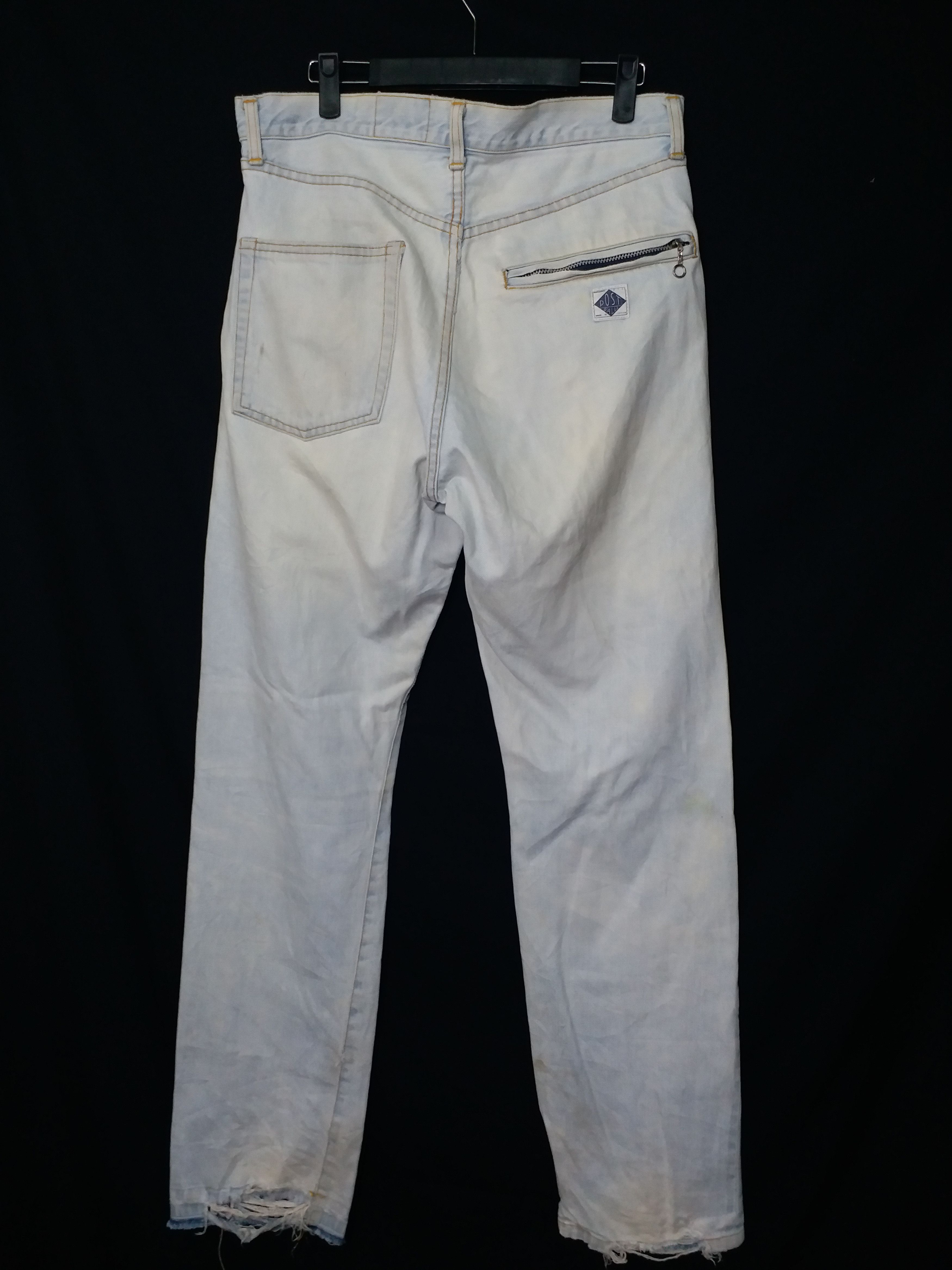 Post Overalls ❌SUMMER SALE❌Distressed Rusty Jeans Post Overall Japan33 Size US 33 - 5 Thumbnail