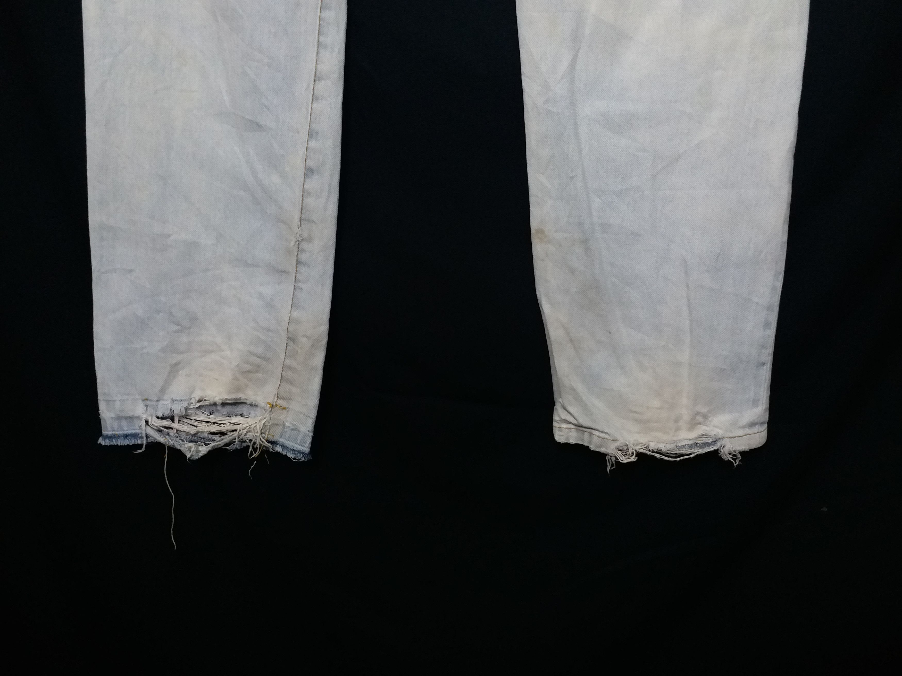 Post Overalls ❌SUMMER SALE❌Distressed Rusty Jeans Post Overall Japan33 Size US 33 - 4 Thumbnail
