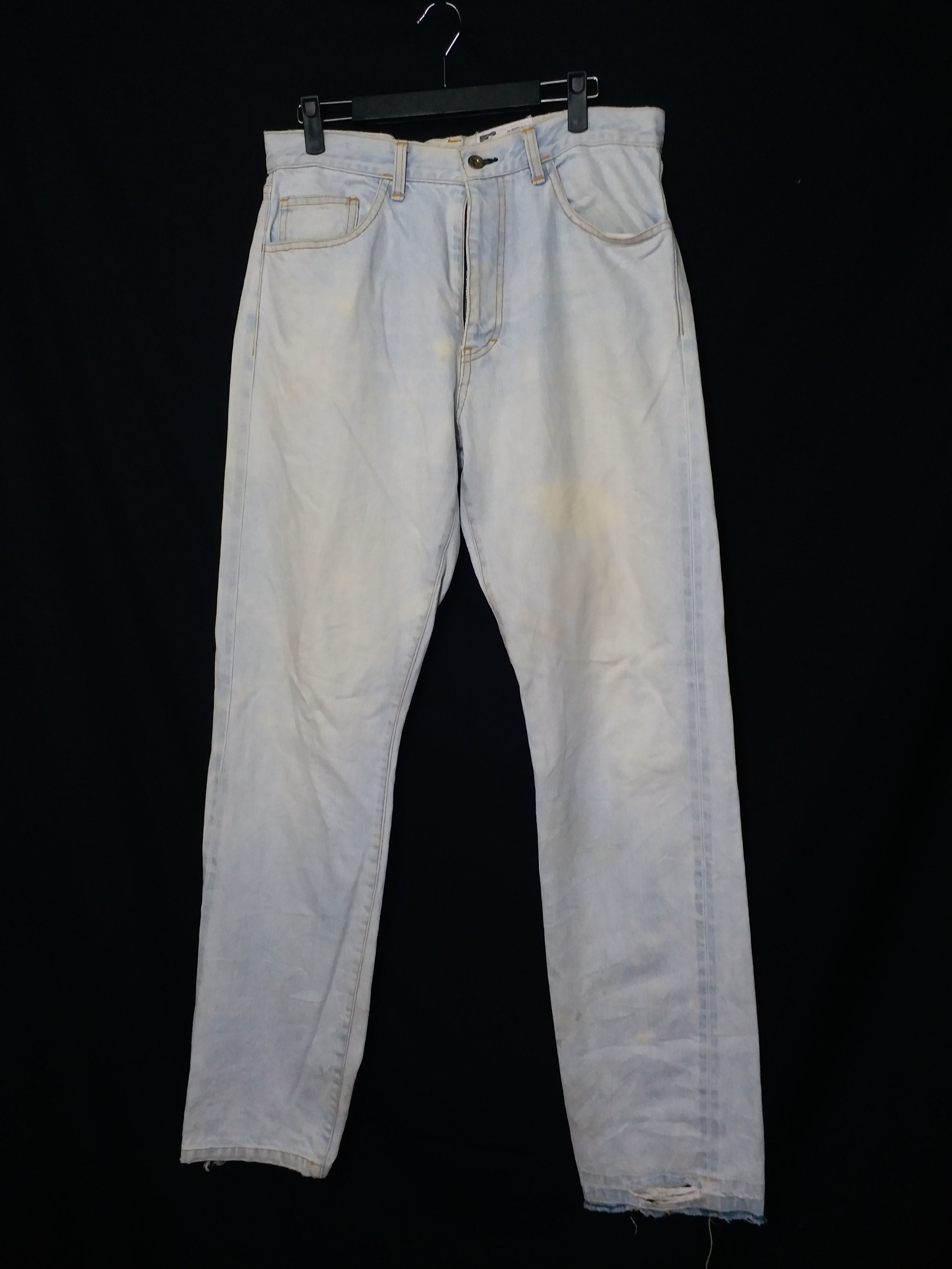 Post Overalls ❌SUMMER SALE❌Distressed Rusty Jeans Post Overall Japan33 Size US 33 - 1 Thumbnail