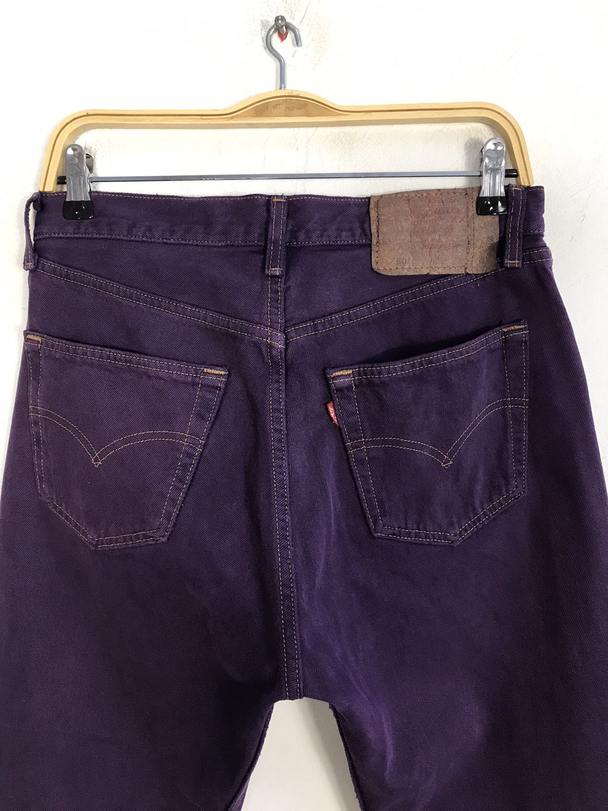 Levi's × Vintage Vintage Levis 501 Purple Colour Button Design Size US 30 / EU 46 - 10 Thumbnail