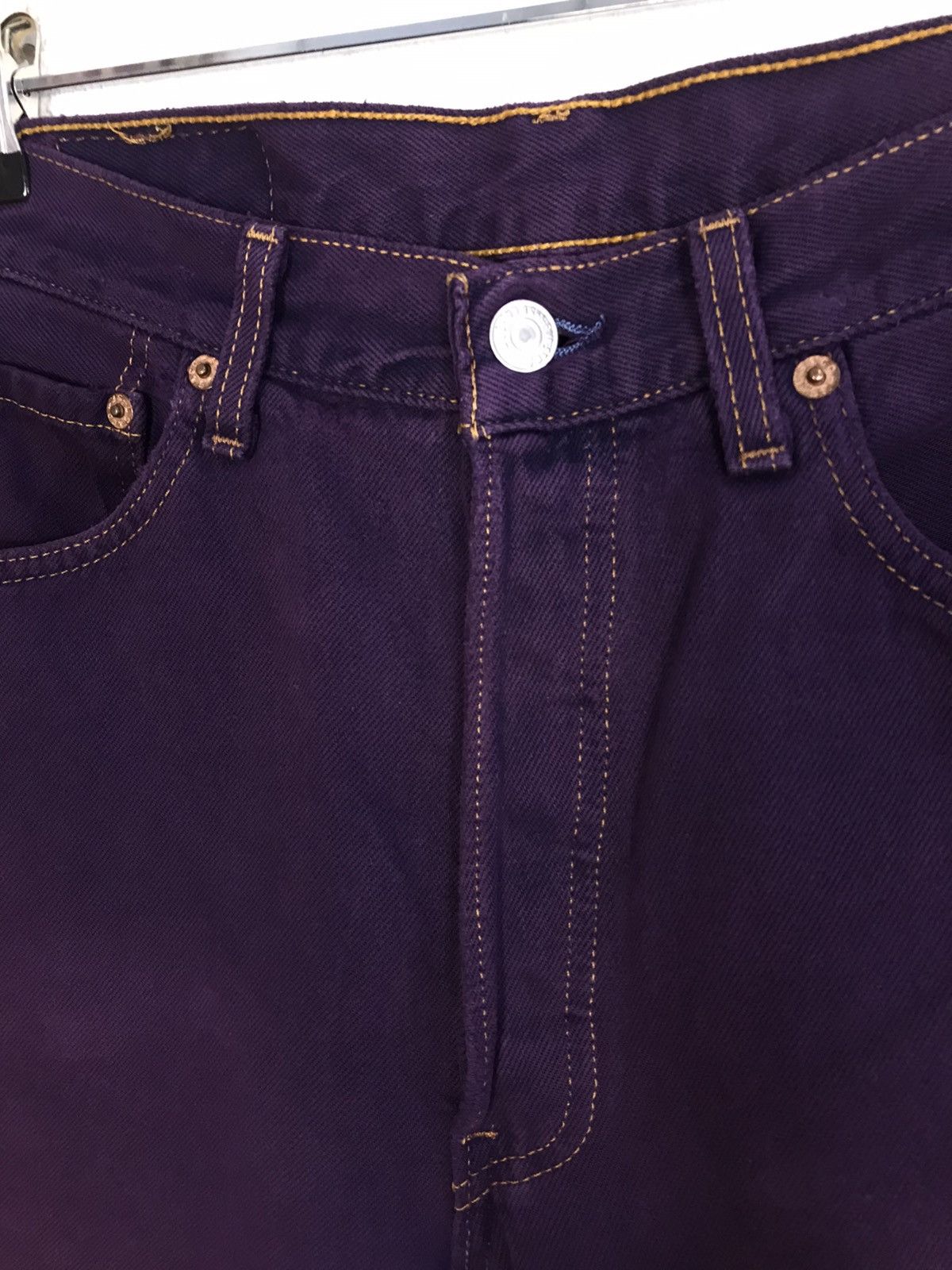 Levi's × Vintage Vintage Levis 501 Purple Colour Button Design Size US 30 / EU 46 - 6 Thumbnail