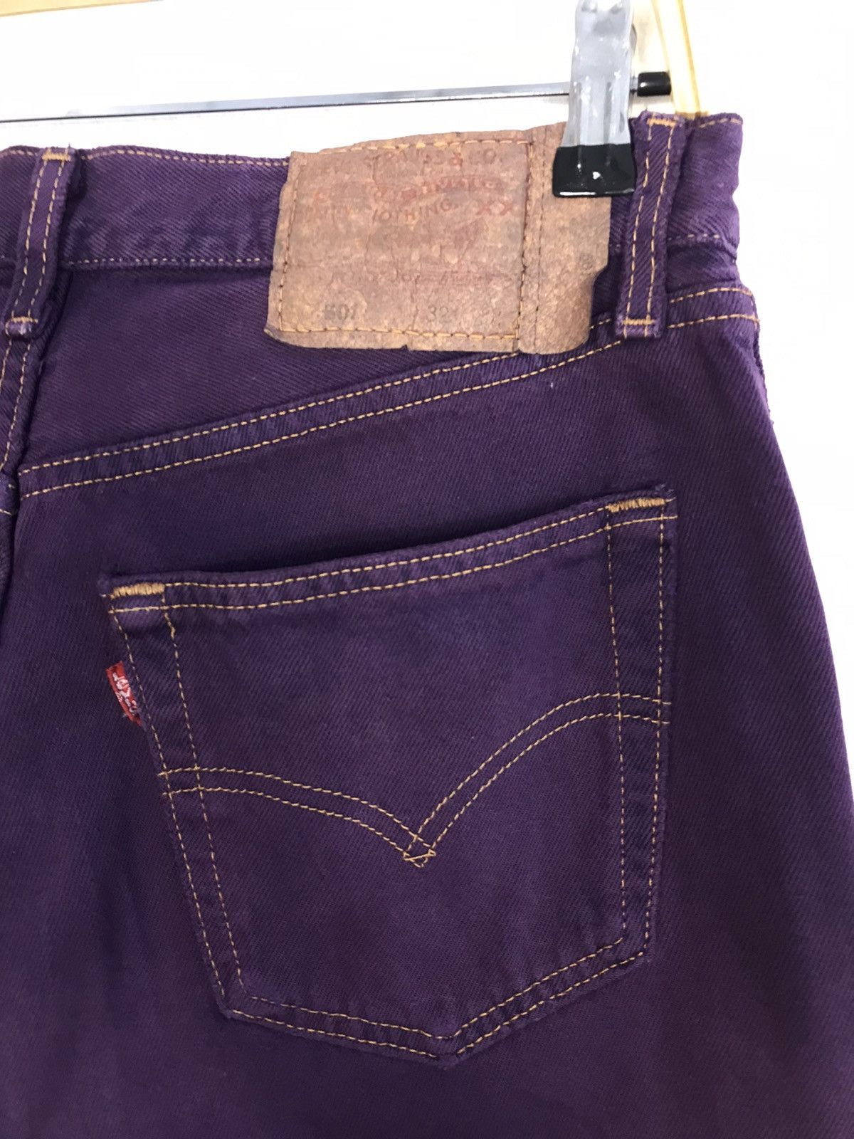 Levi's × Vintage Vintage Levis 501 Purple Colour Button Design Size US 30 / EU 46 - 11 Thumbnail