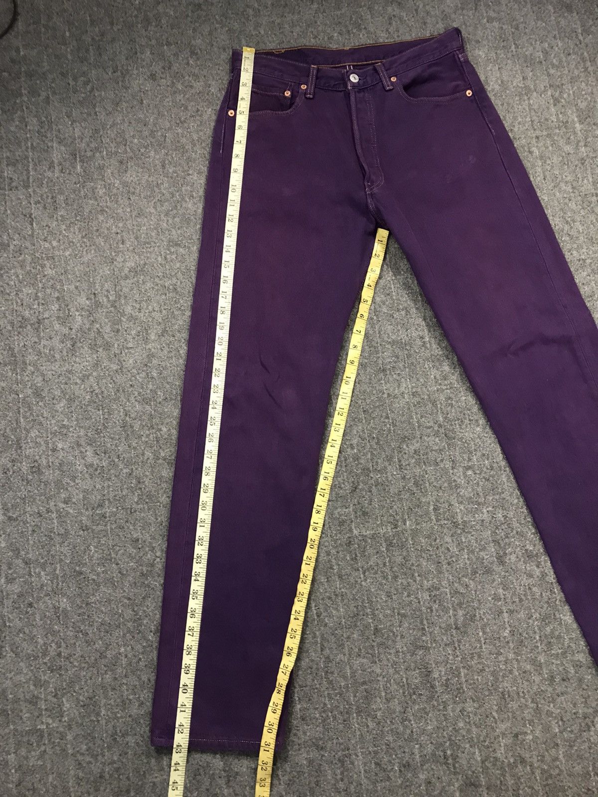Levi's × Vintage Vintage Levis 501 Purple Colour Button Design Size US 30 / EU 46 - 19 Thumbnail