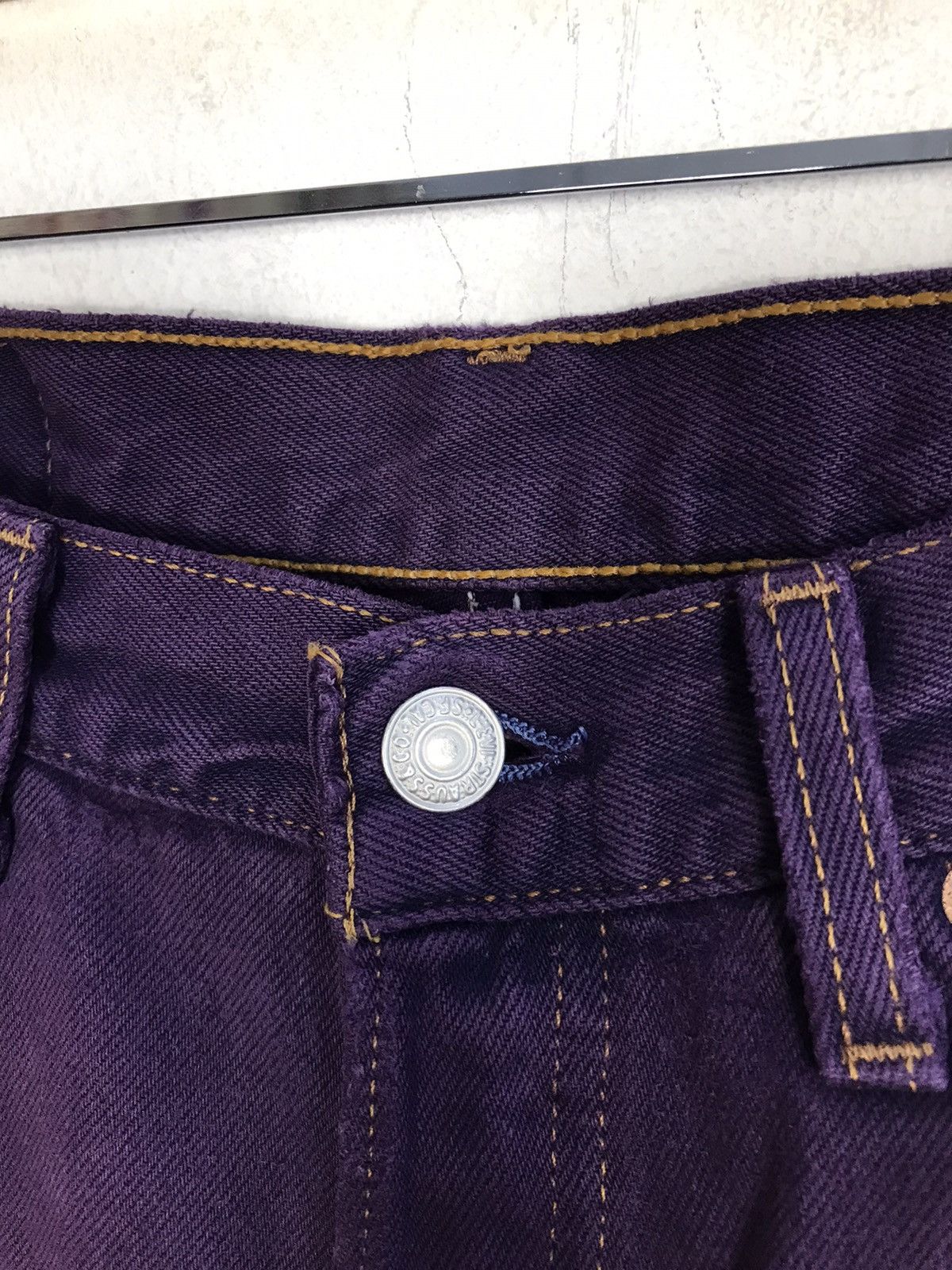 Levi's × Vintage Vintage Levis 501 Purple Colour Button Design Size US 30 / EU 46 - 7 Thumbnail