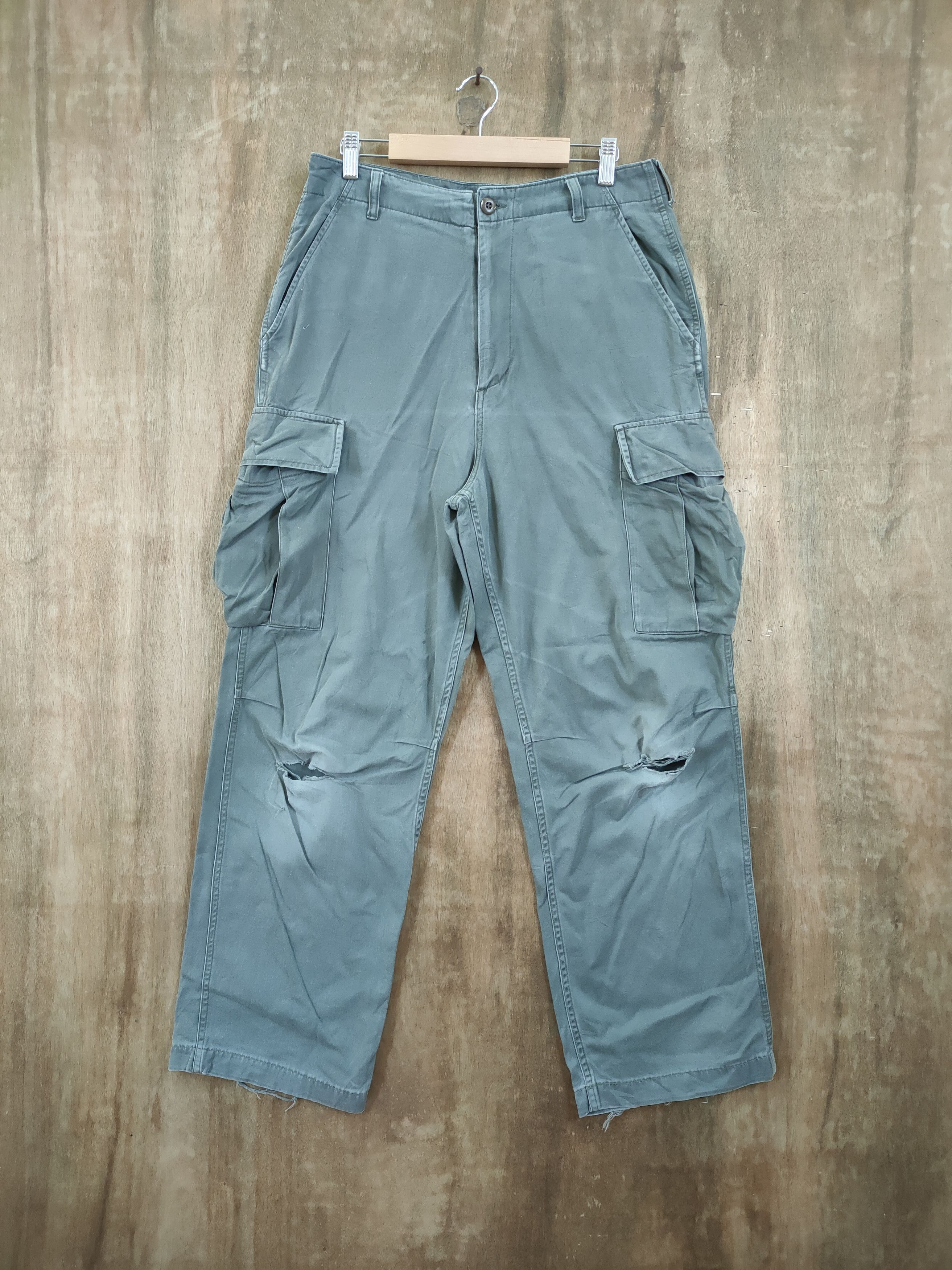 Japanese Brand × Vintage OAK POINTE CARGO PANTS/DAMAGE KNEE Size US 31 - 1 Thumbnail