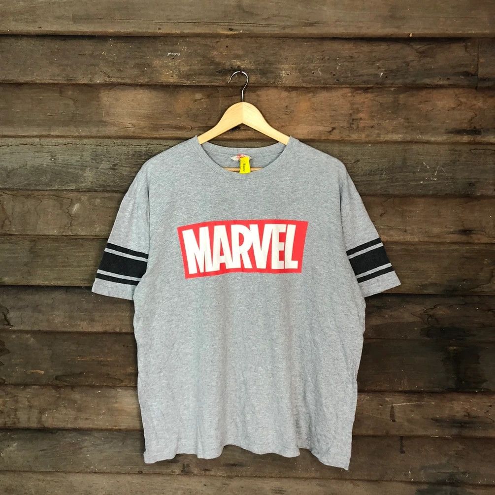 Cartoon Network × Marvel Comics × Vintage all hero Marvel printed Grey Big Logo Shirt #3304 Size US XL / EU 56 / 4 - 11 Thumbnail