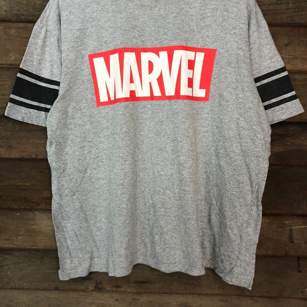 Cartoon Network × Marvel Comics × Vintage all hero Marvel printed Grey Big Logo Shirt #3304 Size US XL / EU 56 / 4 - 8 Thumbnail