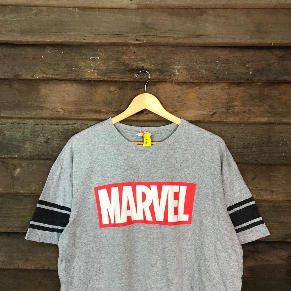 Cartoon Network × Marvel Comics × Vintage all hero Marvel printed Grey Big Logo Shirt #3304 Size US XL / EU 56 / 4 - 12 Thumbnail