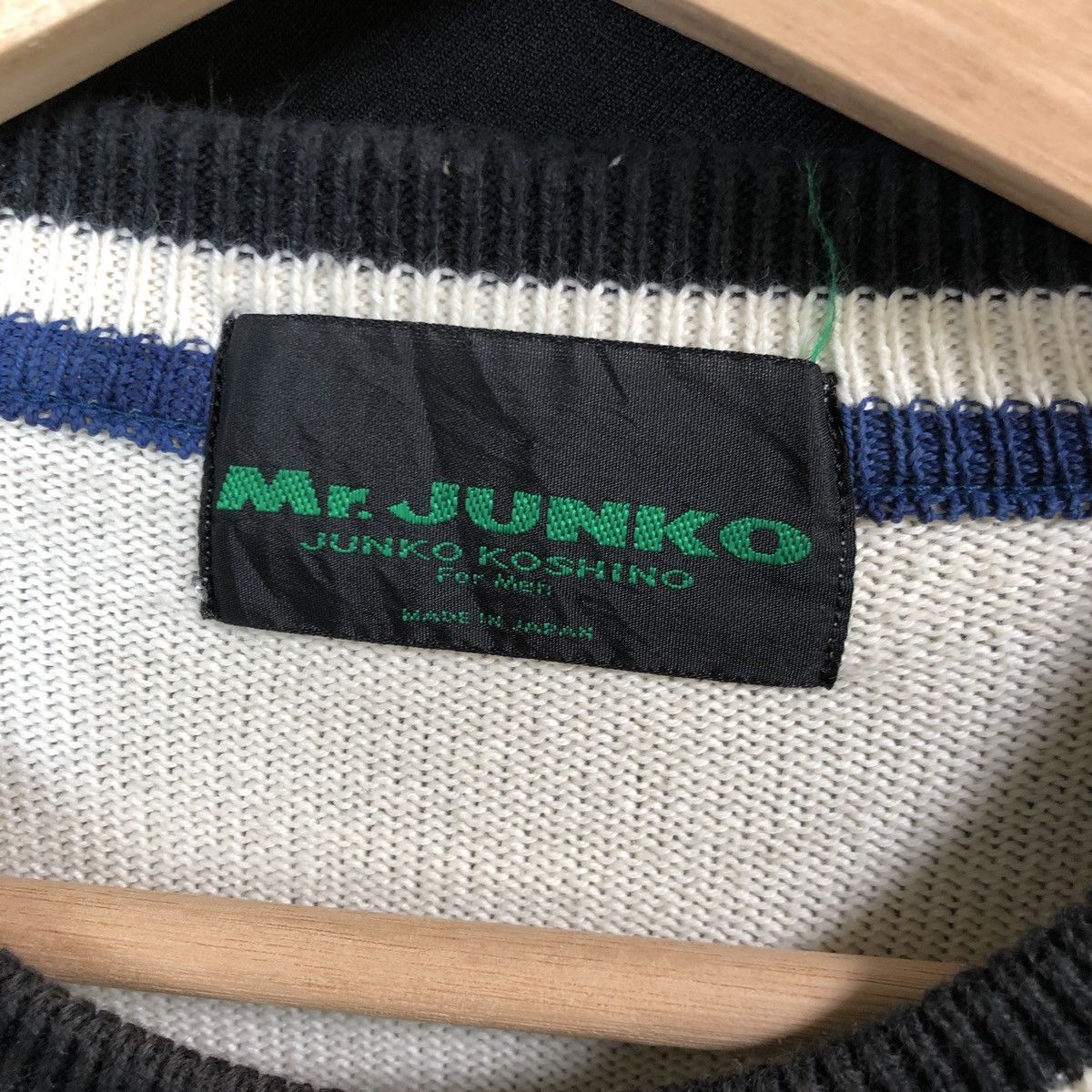Homespun Knitwear × Mr. Junko Rare! Vintage Mr Junko Pop Art Psychedelic Knit Sweatshirt Size US M / EU 48-50 / 2 - 6 Thumbnail