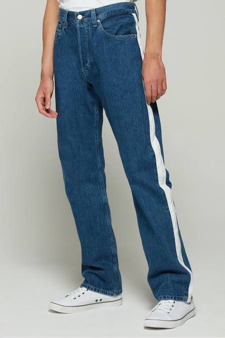 Calvin Klein calvin klein stripe straight jeans Size US 32 / EU 48 - 1 Thumbnail