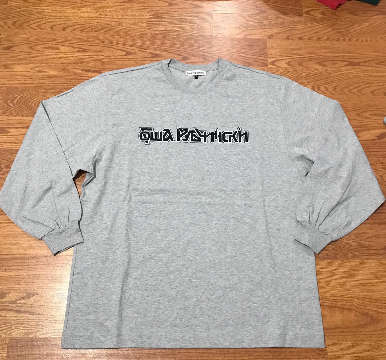Gosha Rubchinskiy Gosha Rubchinskiy Gosha Logo Grey T-Shirt Size US M / EU 48-50 / 2 - 2 Thumbnail