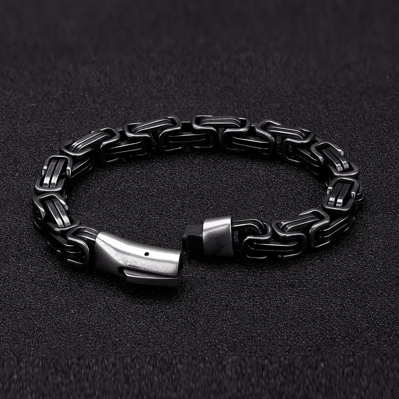 Jewelry Stainless Steel Vintage Black Bangle Bracelet Size ONE SIZE - 1 Thumbnail