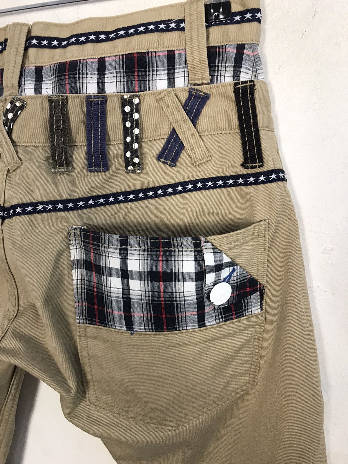 Japanese Brand × Vintage Vintage Dominate Handcrafted Double Waist Art Pocket Style Size US 31 - 11 Thumbnail