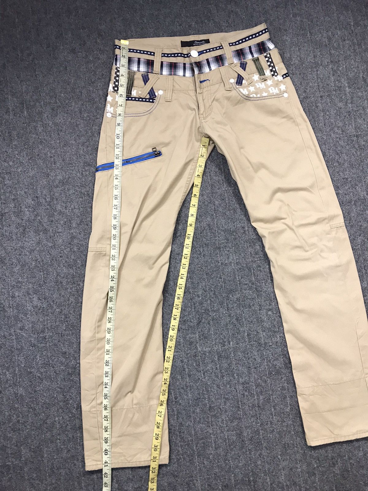 Japanese Brand × Vintage Vintage Dominate Handcrafted Double Waist Art Pocket Style Size US 31 - 17 Thumbnail