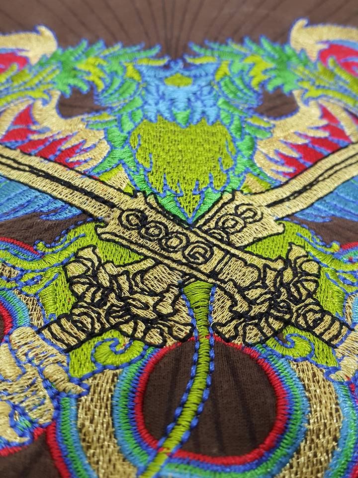 Coogi COOGI Phoenix Hawk Eagle Swords Embroidery Longsleeve Shirt Size US XL / EU 56 / 4 - 6 Thumbnail