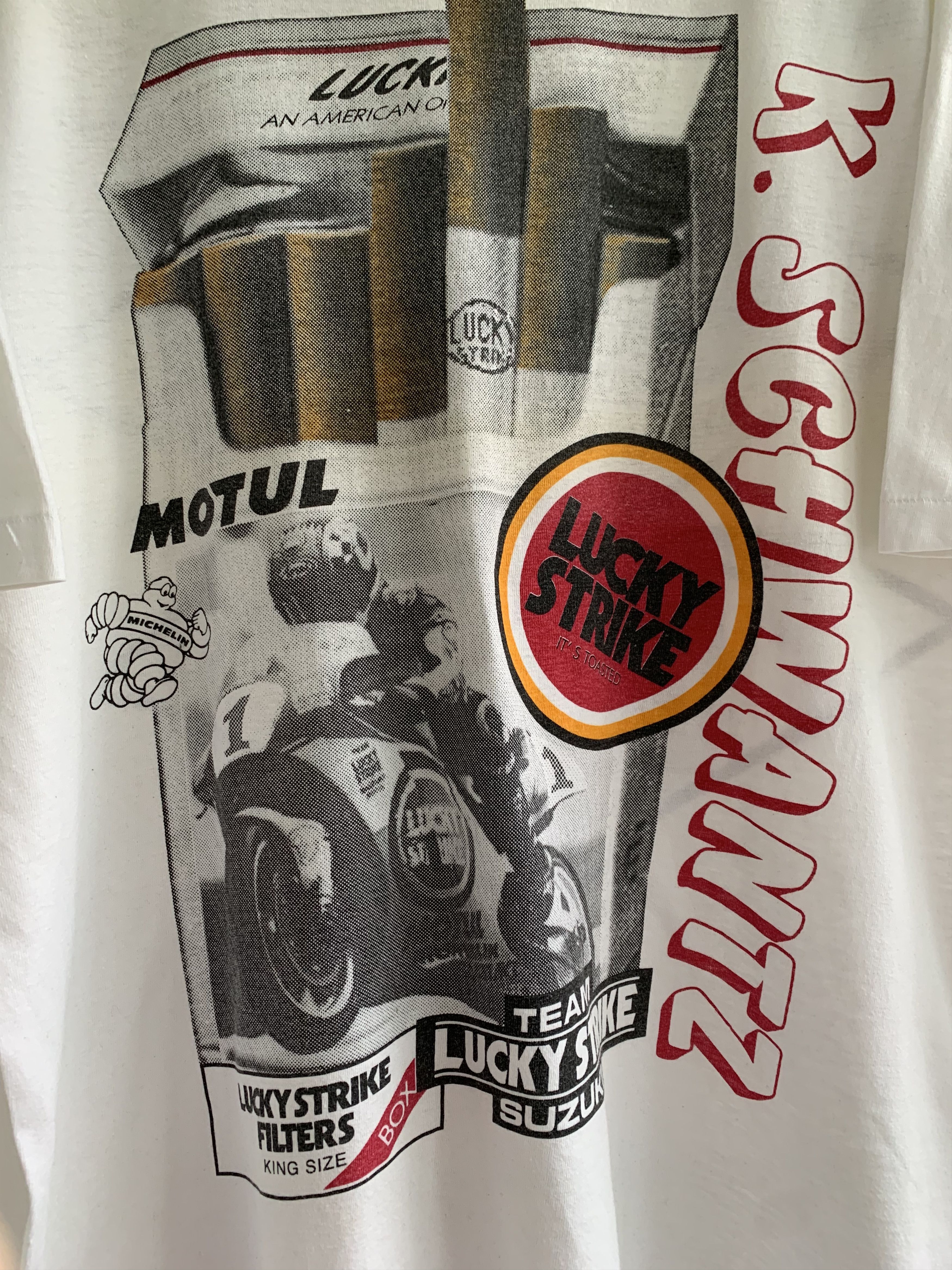 Vintage Lucky Strike vintage t shirt Size US XL / EU 56 / 4 - 3 Thumbnail
