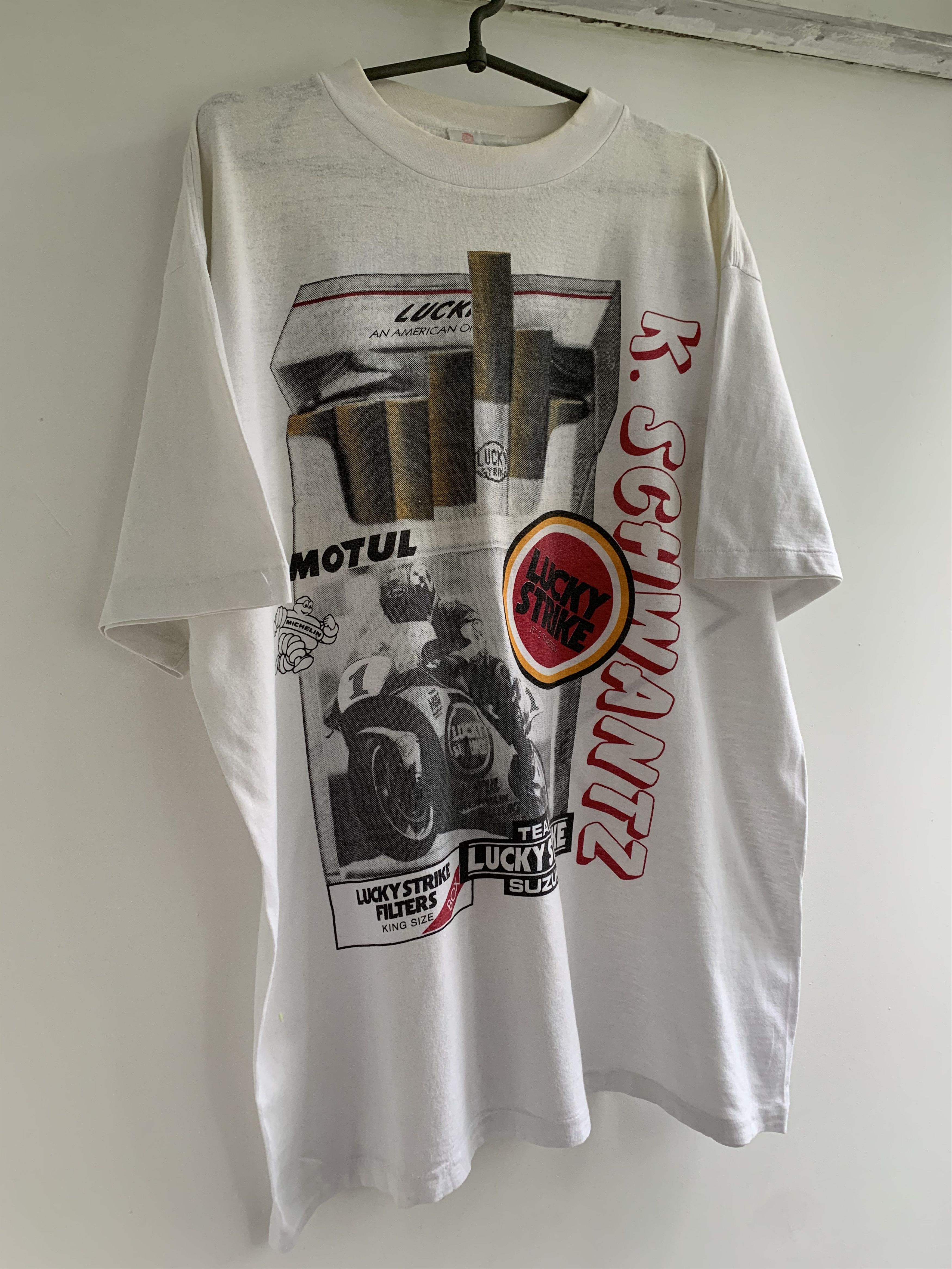 Vintage Lucky Strike vintage t shirt Size US XL / EU 56 / 4 - 2 Thumbnail