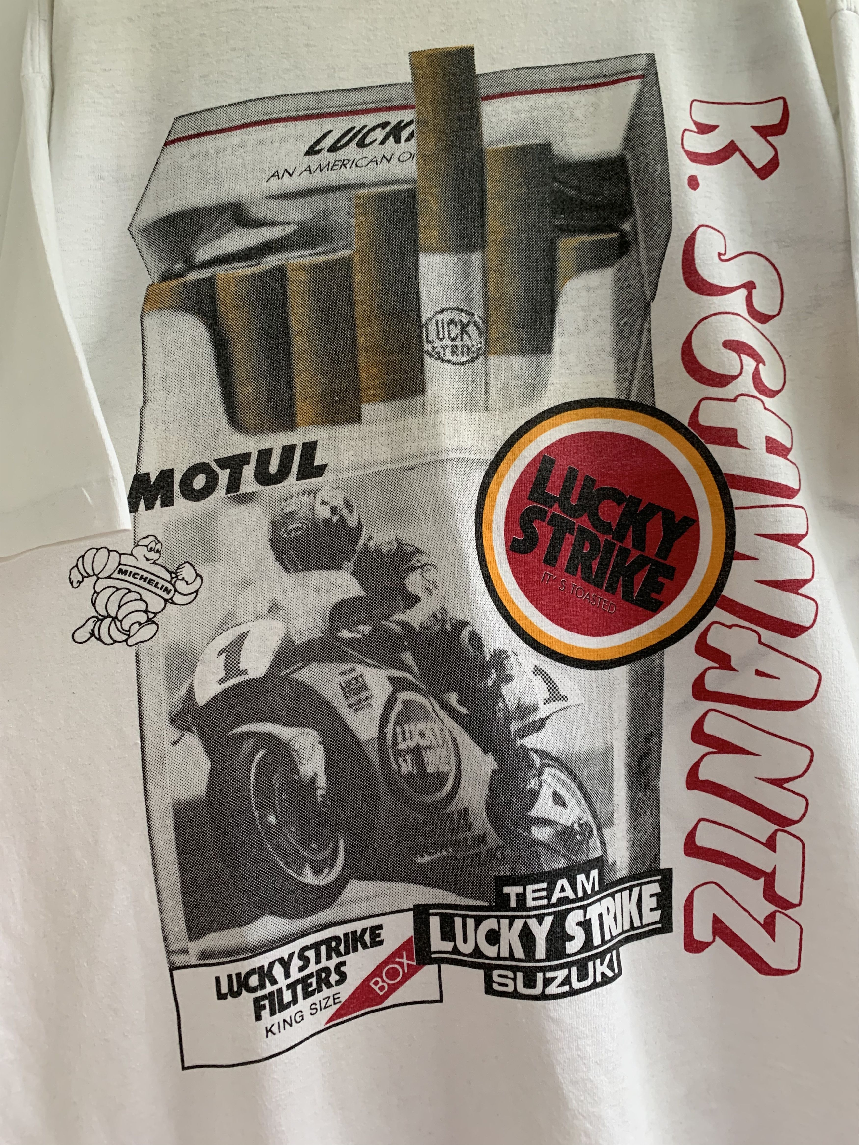 Vintage Lucky Strike vintage t shirt Size US XL / EU 56 / 4 - 6 Thumbnail