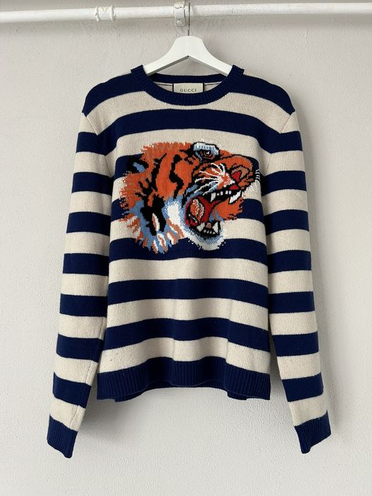 Gucci Tiger Intarsia Knit Jumper
