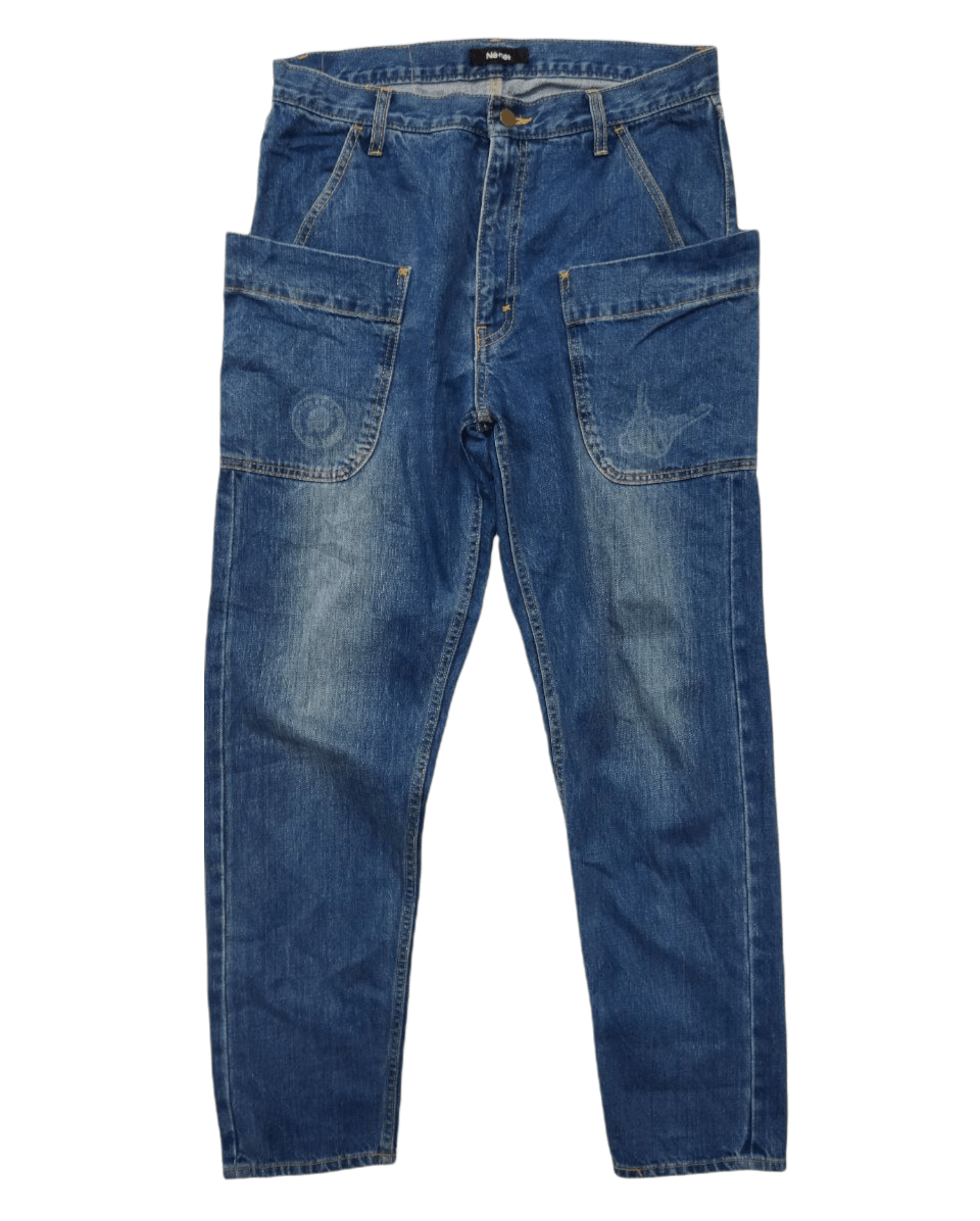 image of vintage Ne-Net By Issey Miyake Jeans in Blue Jean, Men's (Size 34)