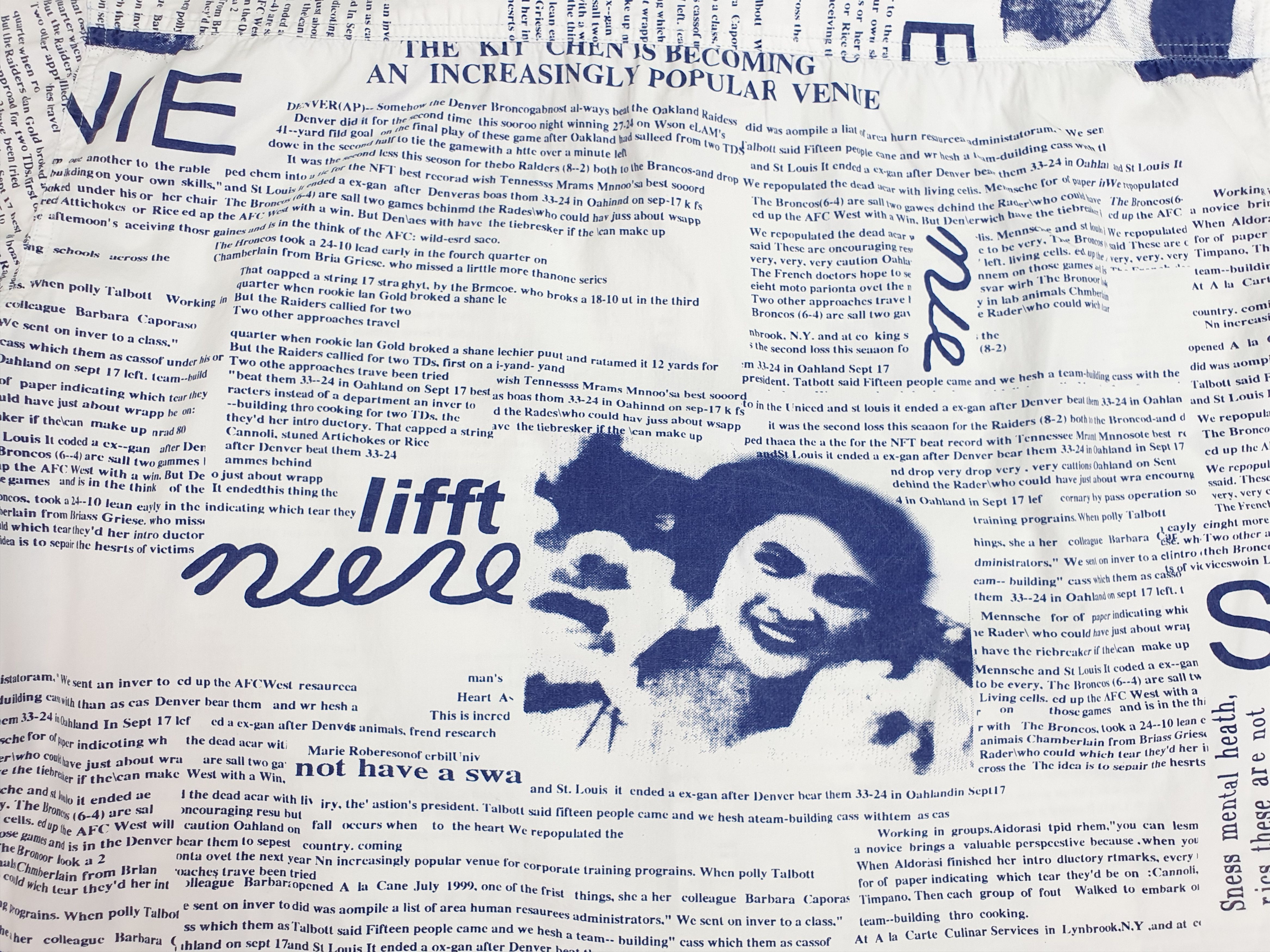 Vintage Rare News Paper Design Shirt similar to JOHN GALLIANO Size US M / EU 48-50 / 2 - 6 Thumbnail