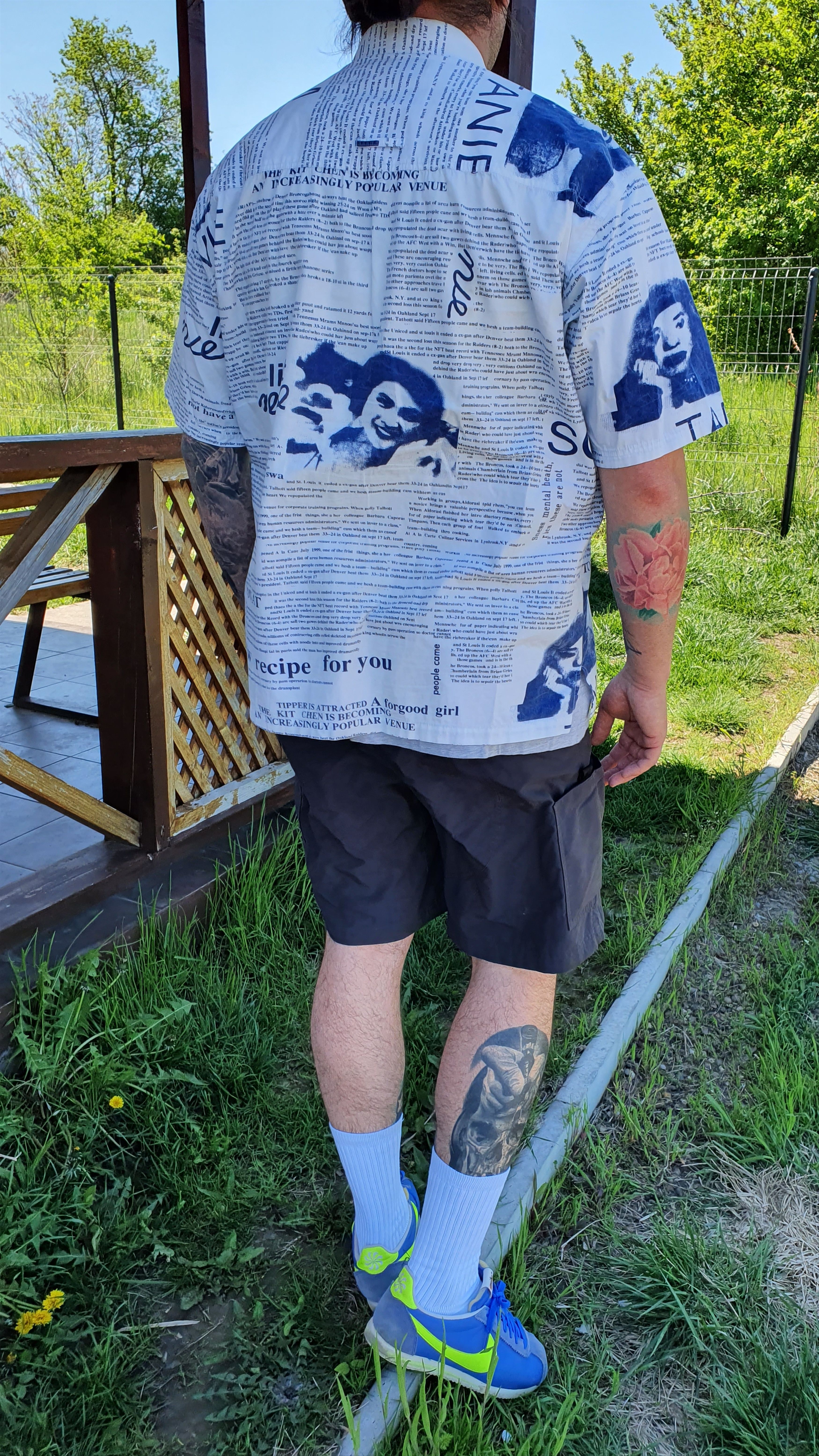 Vintage Rare News Paper Design Shirt similar to JOHN GALLIANO Size US M / EU 48-50 / 2 - 3 Thumbnail