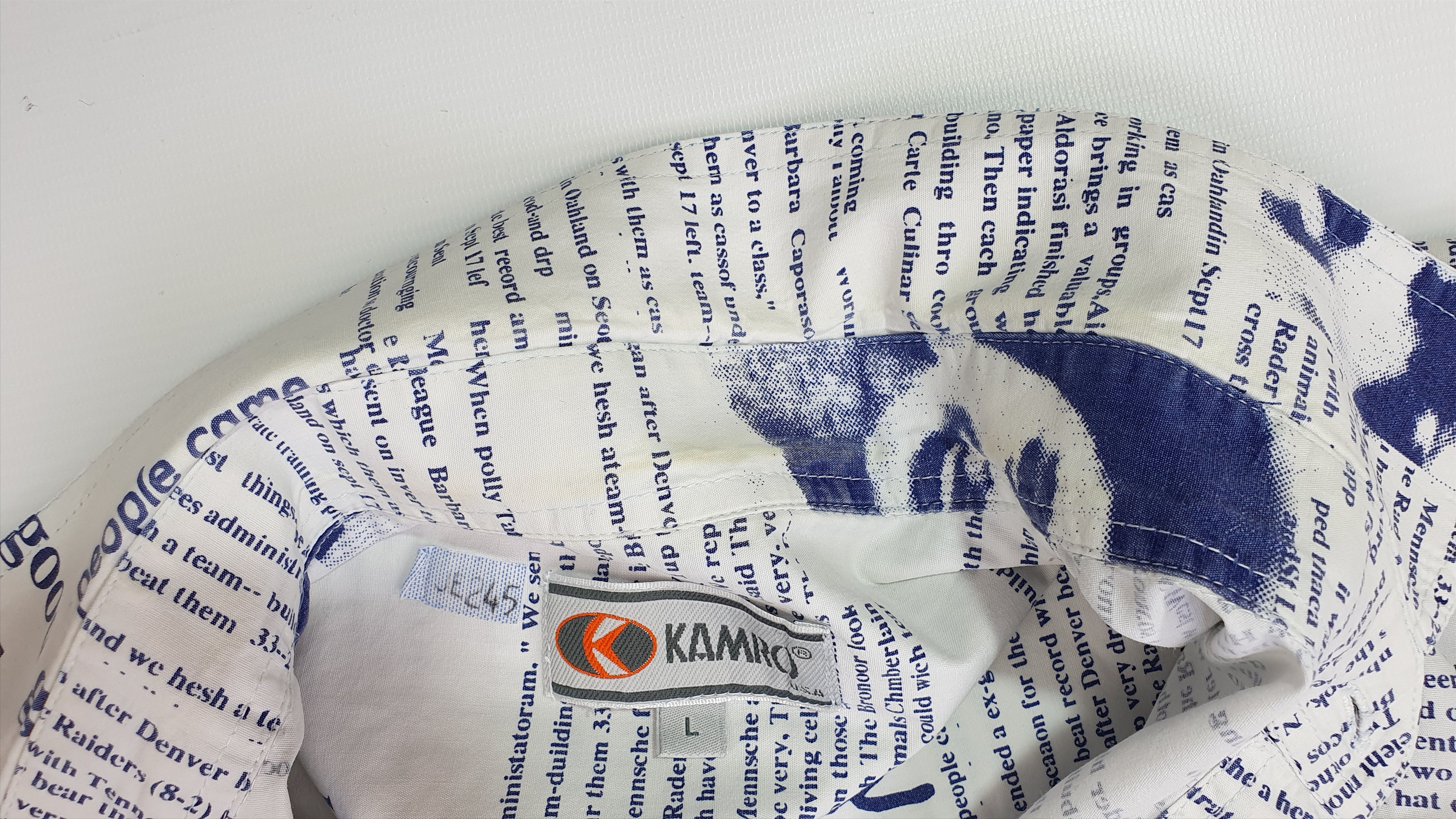 Vintage Rare News Paper Design Shirt similar to JOHN GALLIANO Size US M / EU 48-50 / 2 - 13 Thumbnail