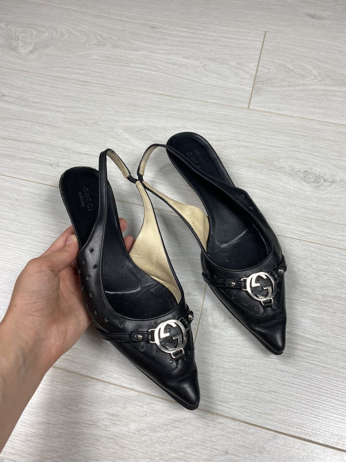 Vintage Gucci GG Tom Ford Kitten Heels