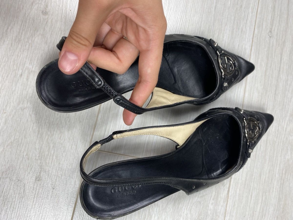 Gucci × Tom Ford × Vintage Vintage Gucci GG Tom Ford Kitten Heels Size US 7.5 / IT 37.5 - 9 Thumbnail