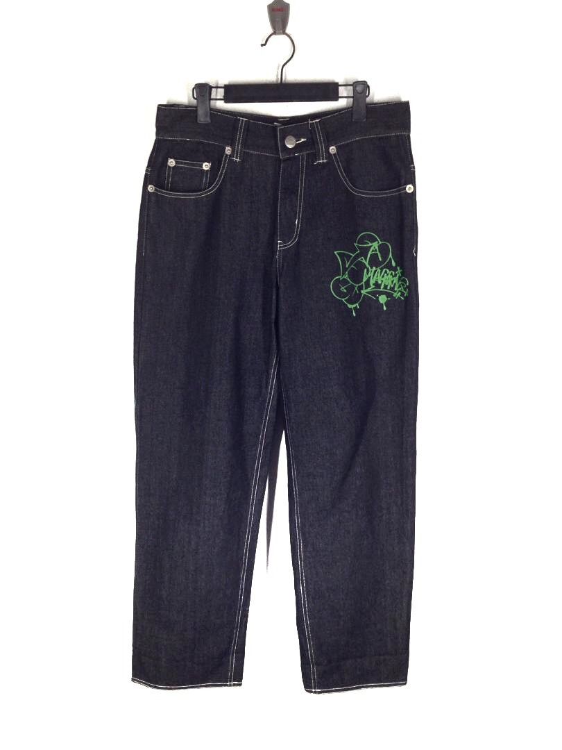 image of Art x Octopus Army Jeans Pants in Black Denim, Men's (Size 33)