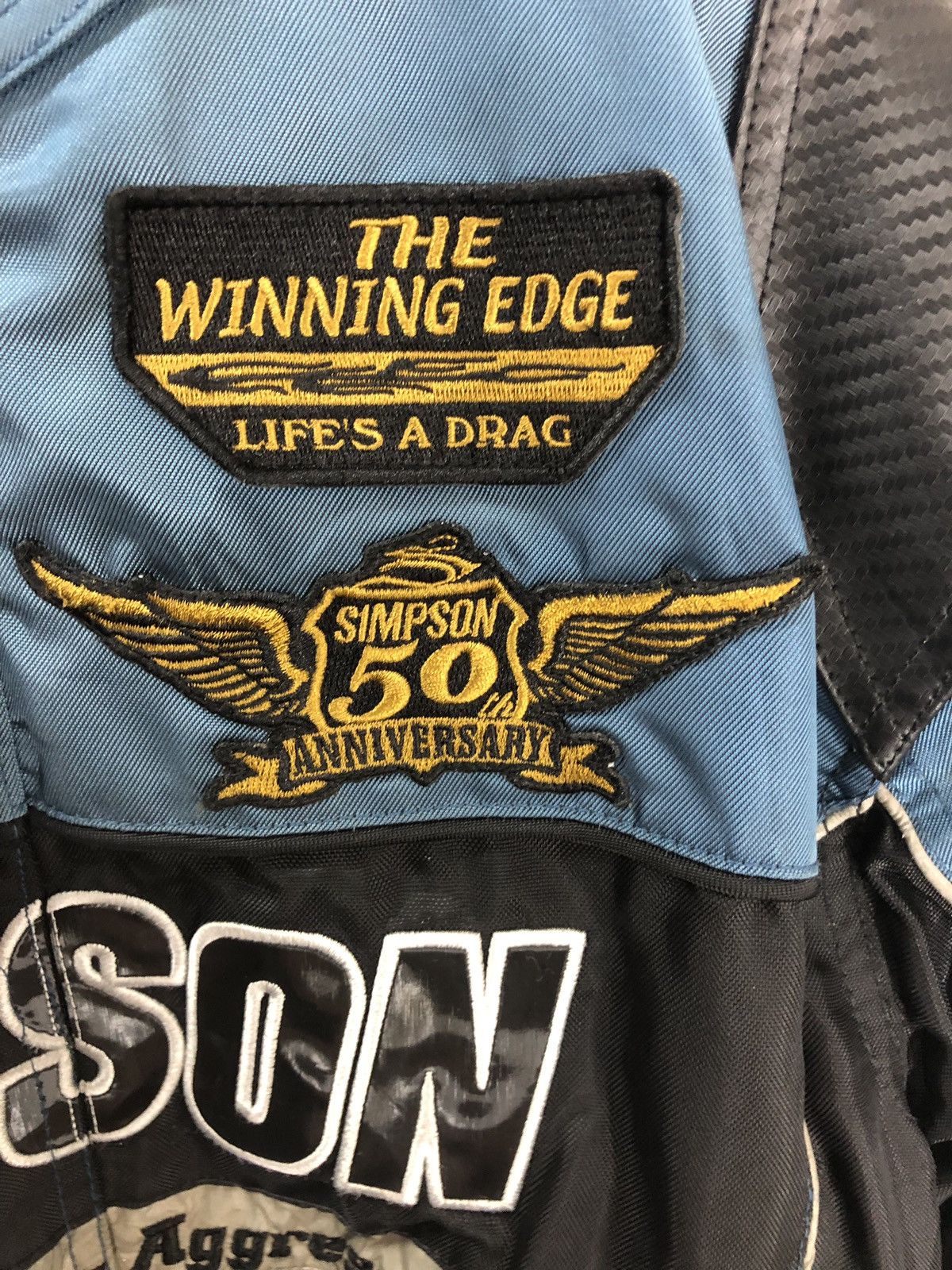 Sports Specialties Vintage Team Simpson Racing Motorsport Jacket Bikers Riders Size US L / EU 52-54 / 3 - 14 Thumbnail