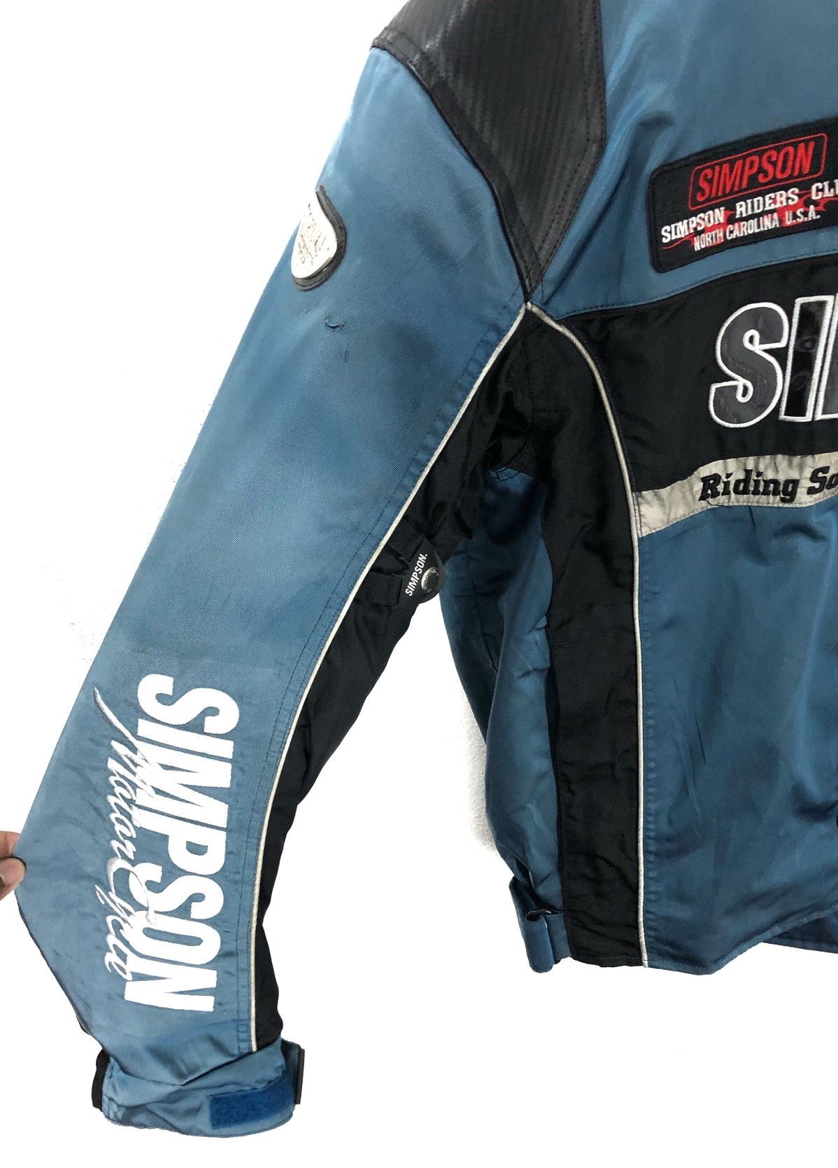 Sports Specialties Vintage Team Simpson Racing Motorsport Jacket Bikers Riders Size US L / EU 52-54 / 3 - 8 Thumbnail