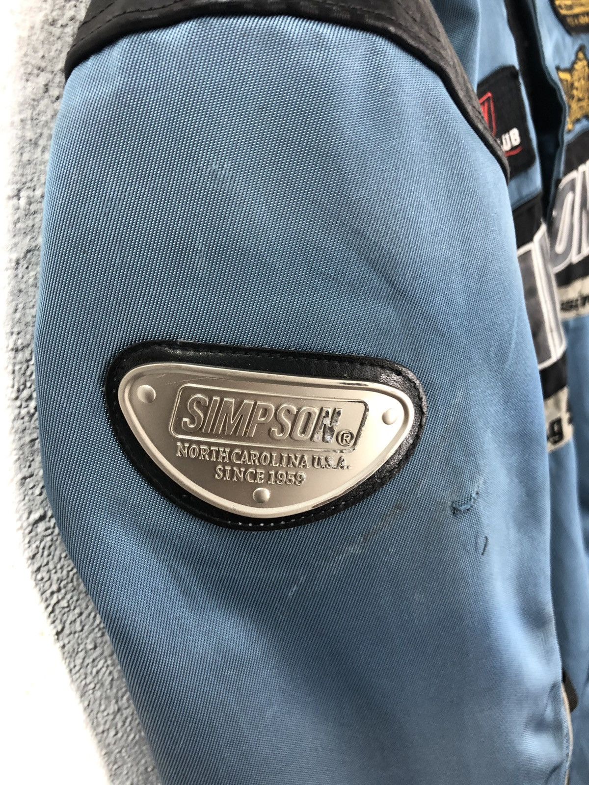Sports Specialties Vintage Team Simpson Racing Motorsport Jacket Bikers Riders Size US L / EU 52-54 / 3 - 6 Thumbnail
