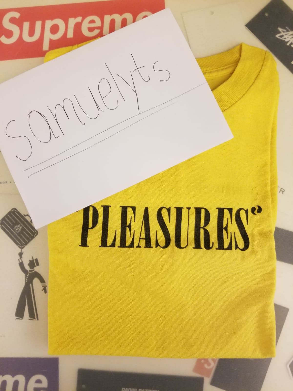 Pleasures Pleasures Mark Of The Beast Yellow Tee Size US S / EU 44-46 / 1 - 2 Thumbnail