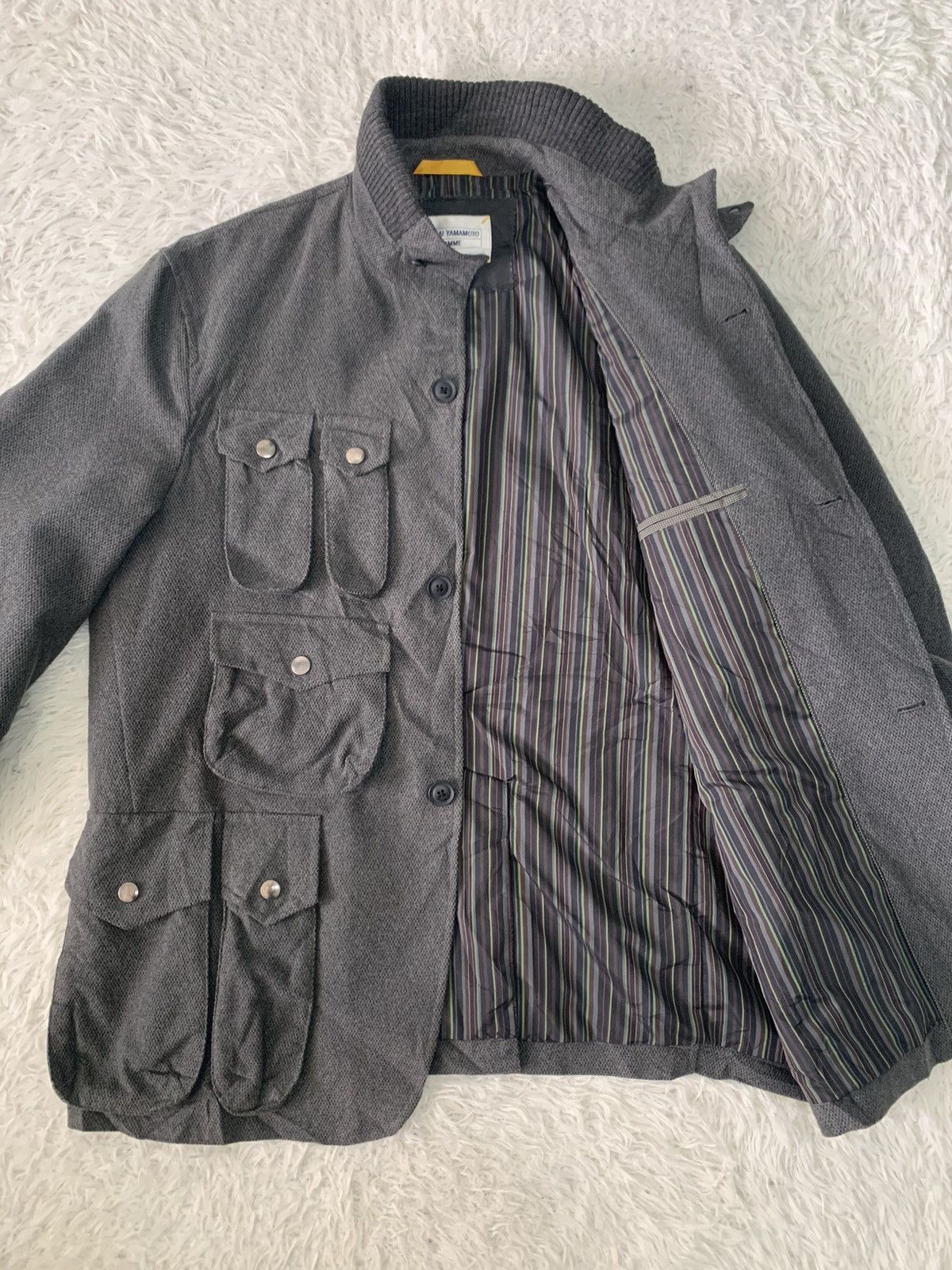 Kansai Yamamoto Vtg Rare Kansai Yamamoto Homme Multipockets Utility Jacket Size US M / EU 48-50 / 2 - 8 Thumbnail